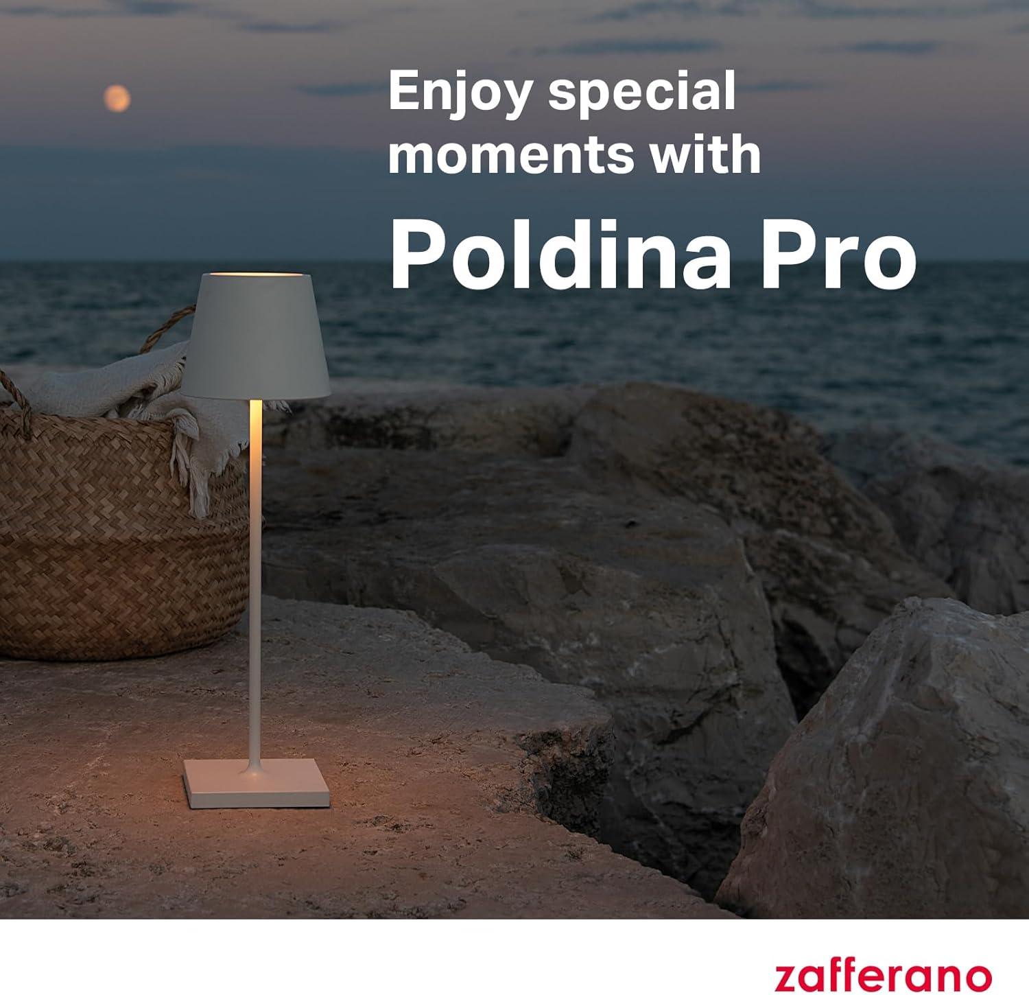 Dark Grey Cordless Adjustable Outdoor LED Table Lamp