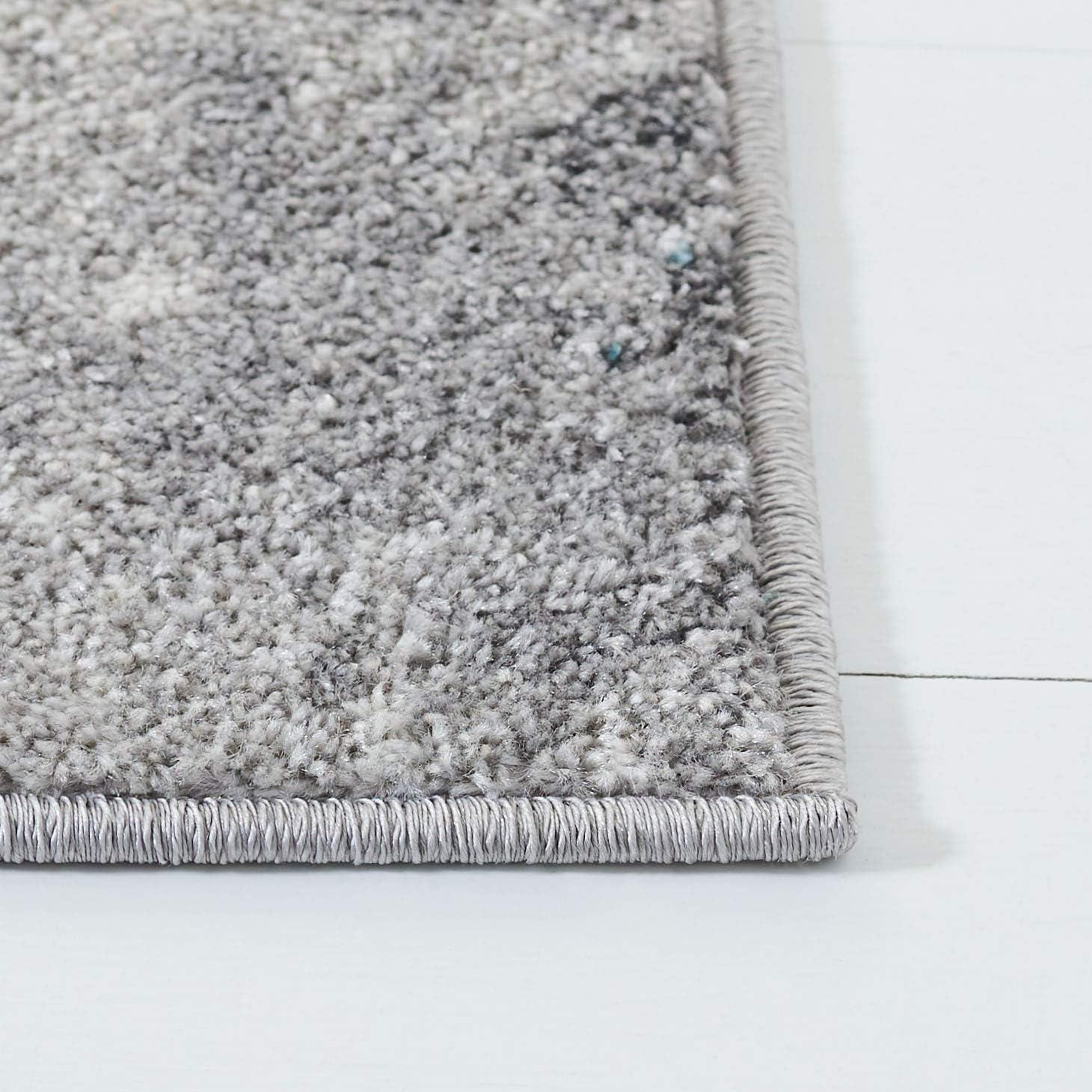 Adirondack ADR134 Machine Made Indoor Area Rug - Turquoise/Grey - 6'x6' - Safavieh