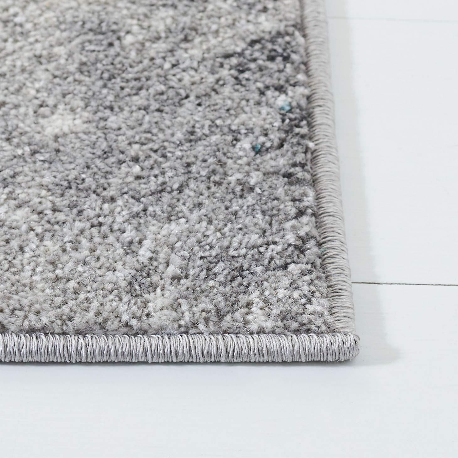 Adirondack ADR134 Machine Made Indoor Area Rug - Turquoise/Grey - 6'x6' - Safavieh