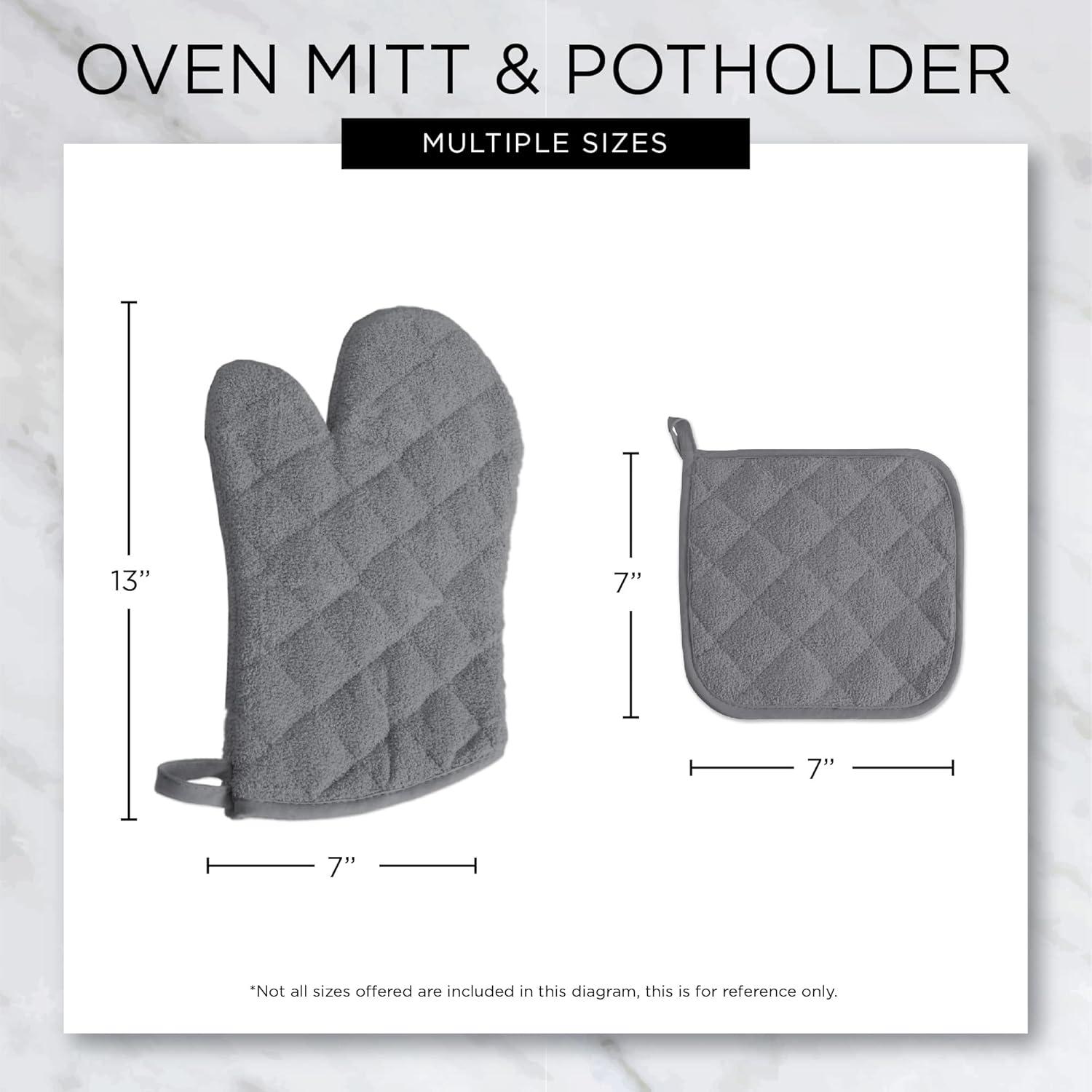 Design Imports Cotton Oven Mitt Set