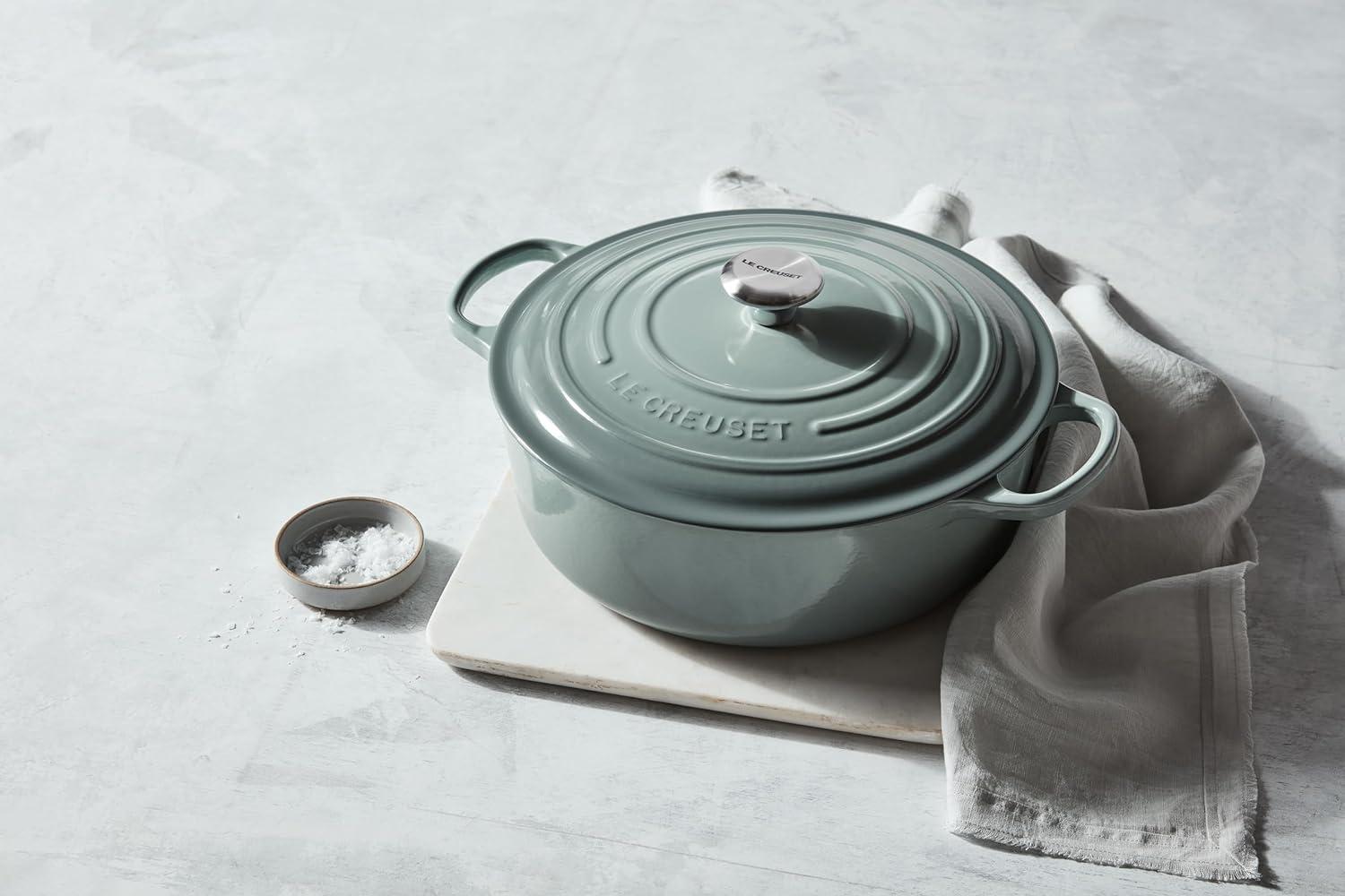 Le Creuset Enameled Cast Iron Signature Round Wide Dutch Oven, 6.75 Qt.