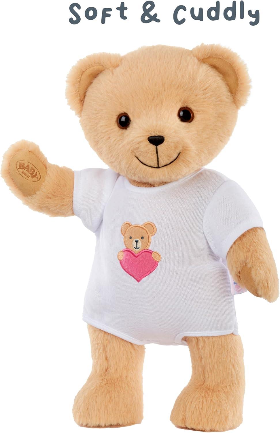 Baby Born My Teddy Bear - Soft and Cuddly, Posable, Removable Outfit