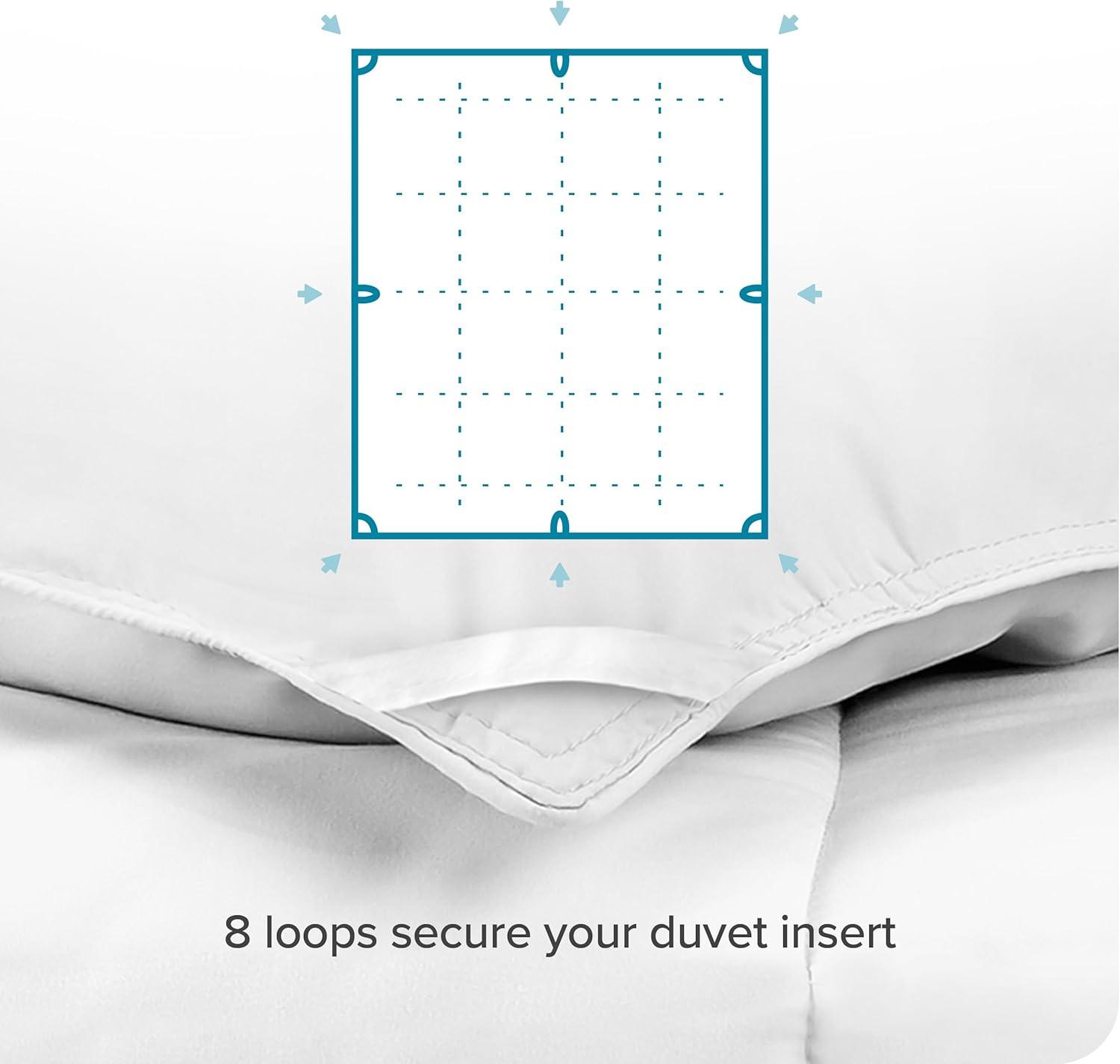 White Full Microfiber All-Season Comforter Duvet Insert