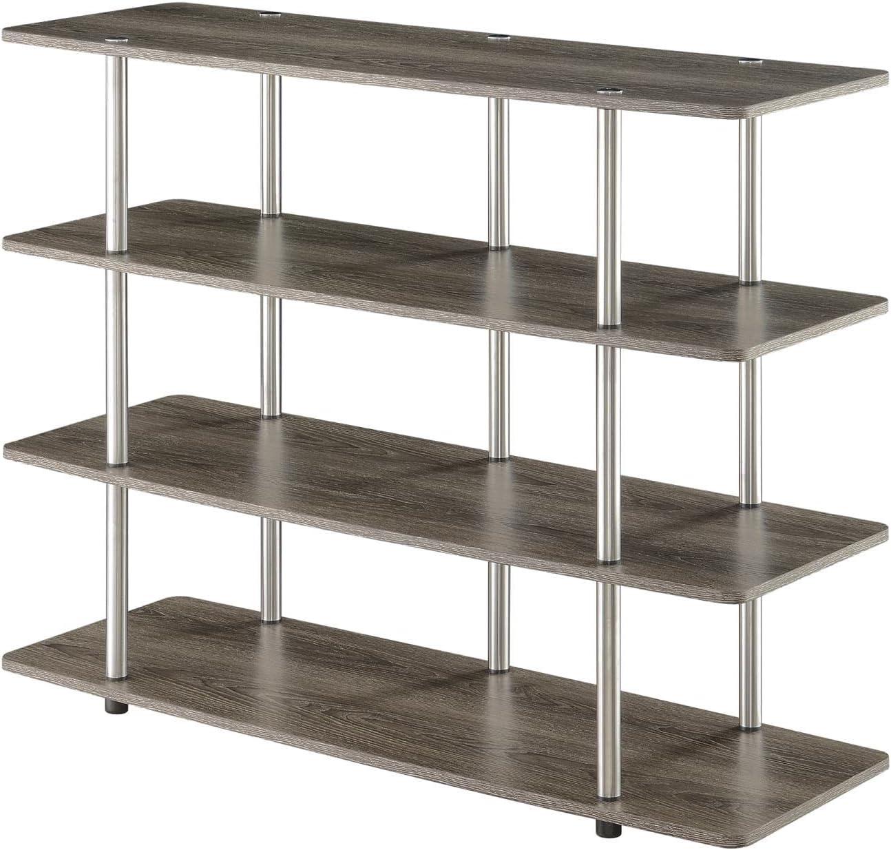 Convenience Concepts Designs2Go XL Highboy 4 Tier TV Stand, Multiple Finishes