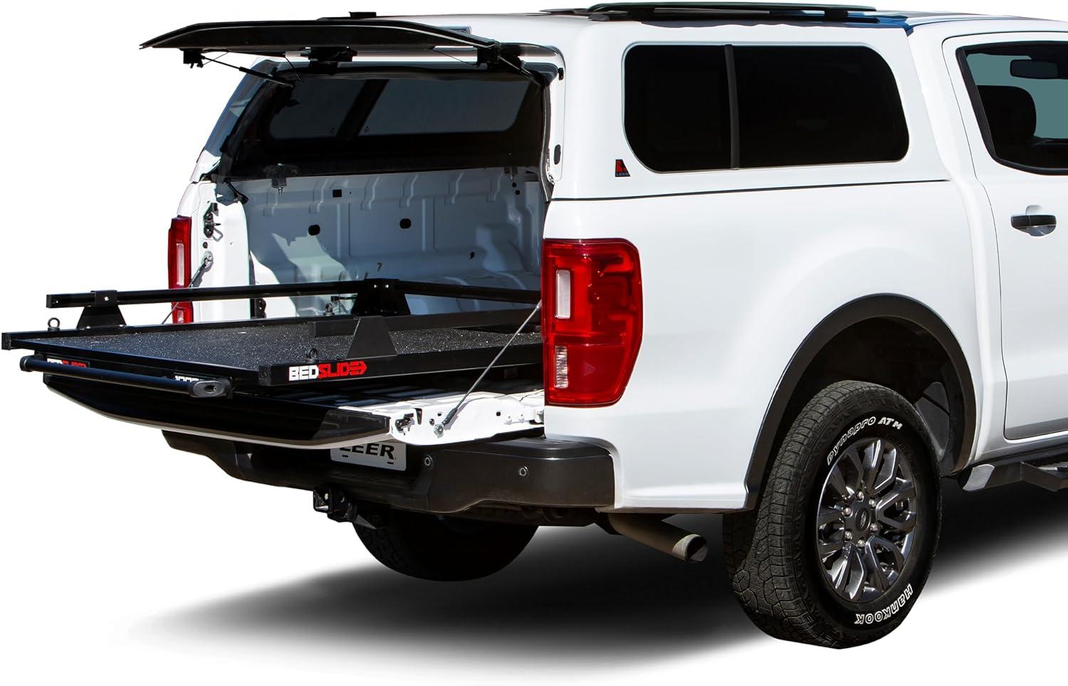 Black Heavy-Duty Sliding Truck Bed Organizer