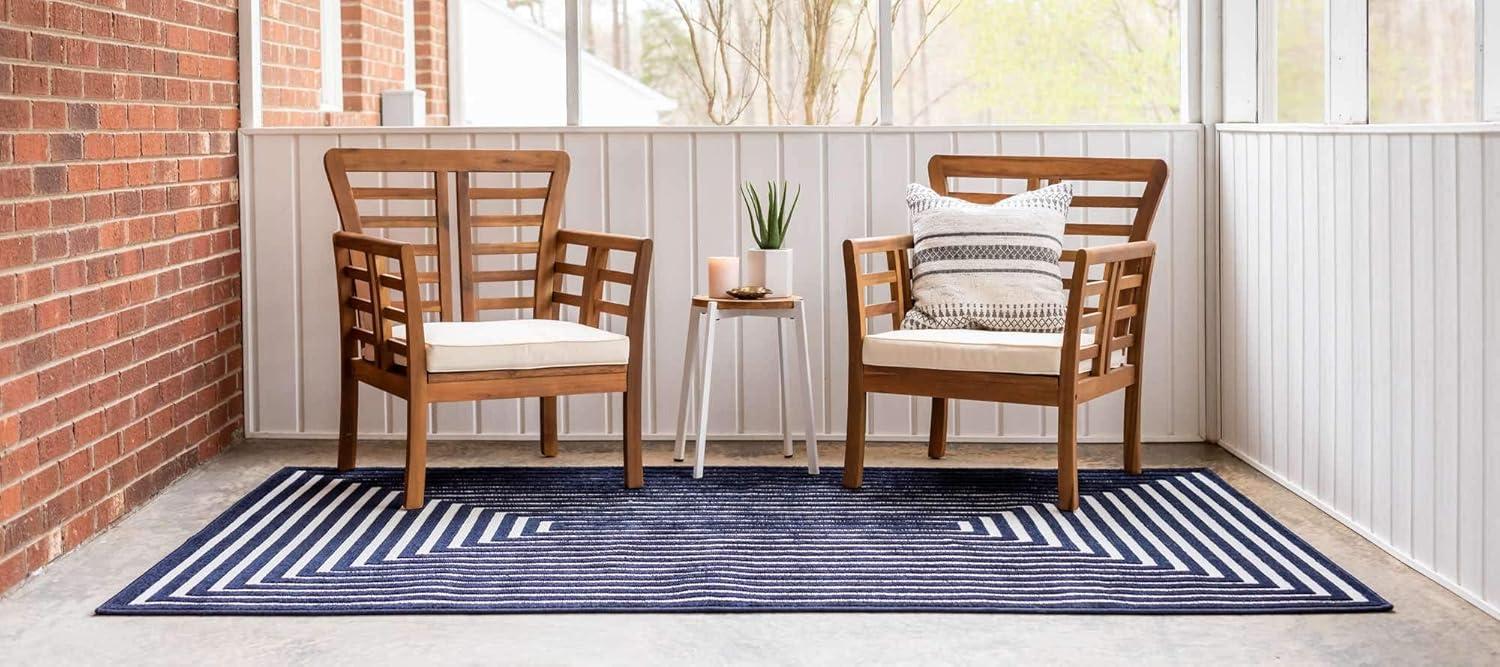 Sabrina Soto Outdoor Prescott Geometric Woven Area Rug