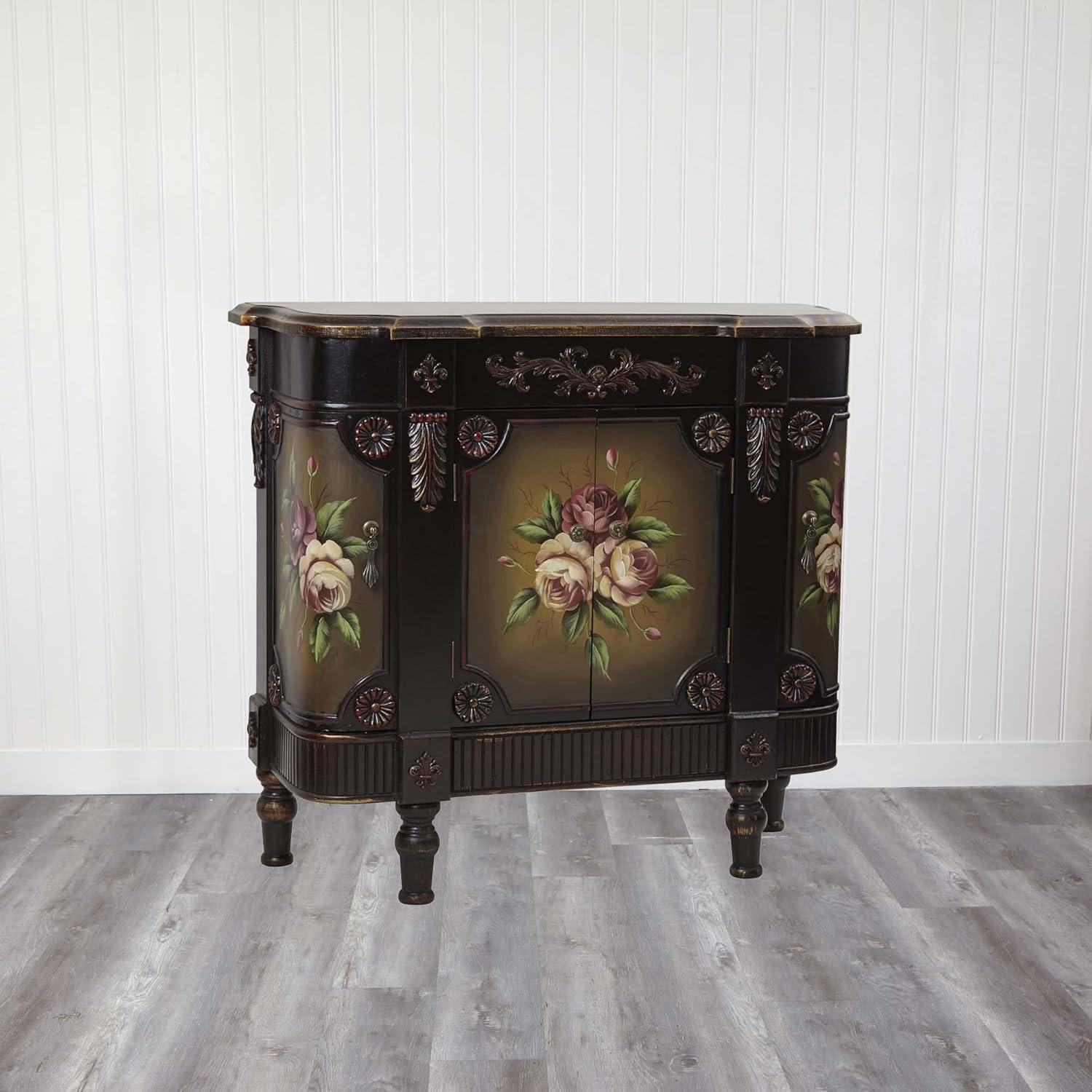 Nearly Natural French Vintage Style Floor Cabinet