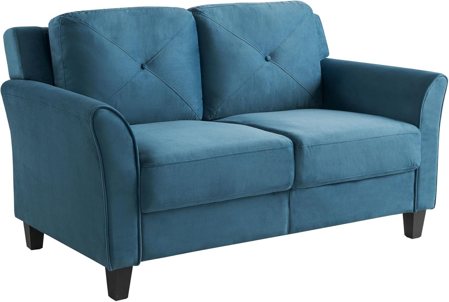 Lifestyle Solutions Harper Loveseat Blue Velvet