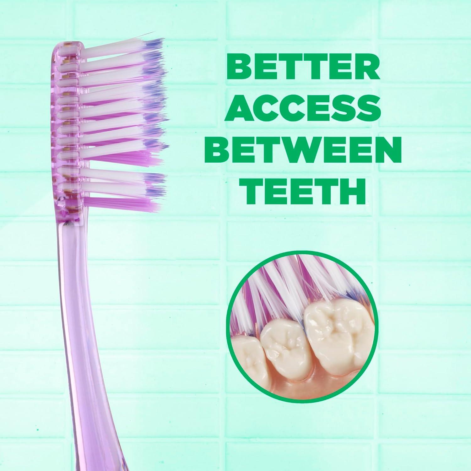 GUM Technique Deep Clean Toothbrush - Full Head - Soft Toothbrushes for Adults -Soft, Ultra Fine Tapered Bristles, Recommended by Dental Professionals, 2 Count