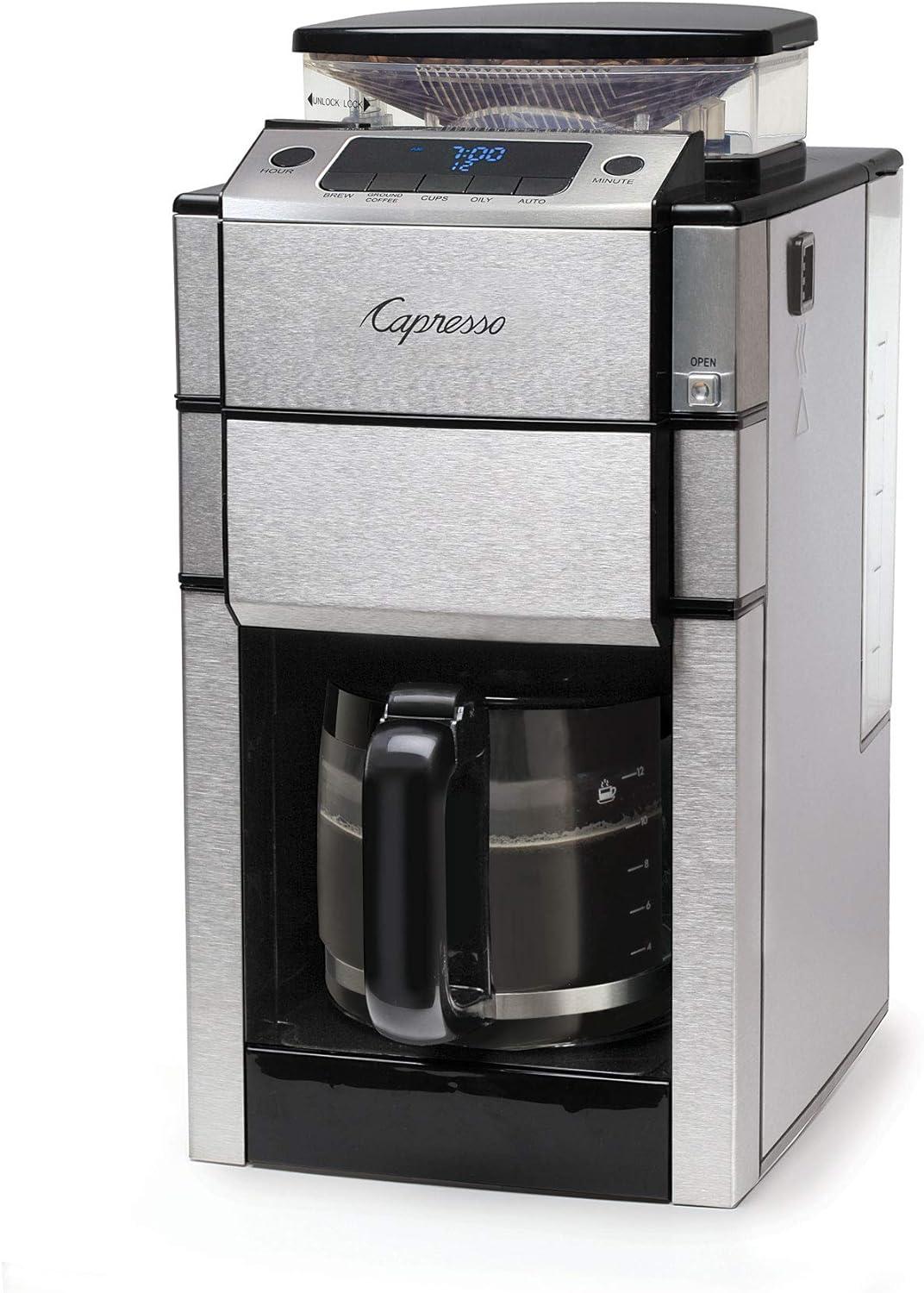 Capresso Team Pro Plus 12-Cup Coffee Maker with Glass Carafe