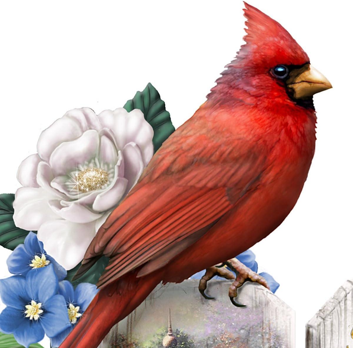 The Hamilton Collection Thomas Kinkade Art Sculpted Cardinal Remembrance Figurine 5-inches
