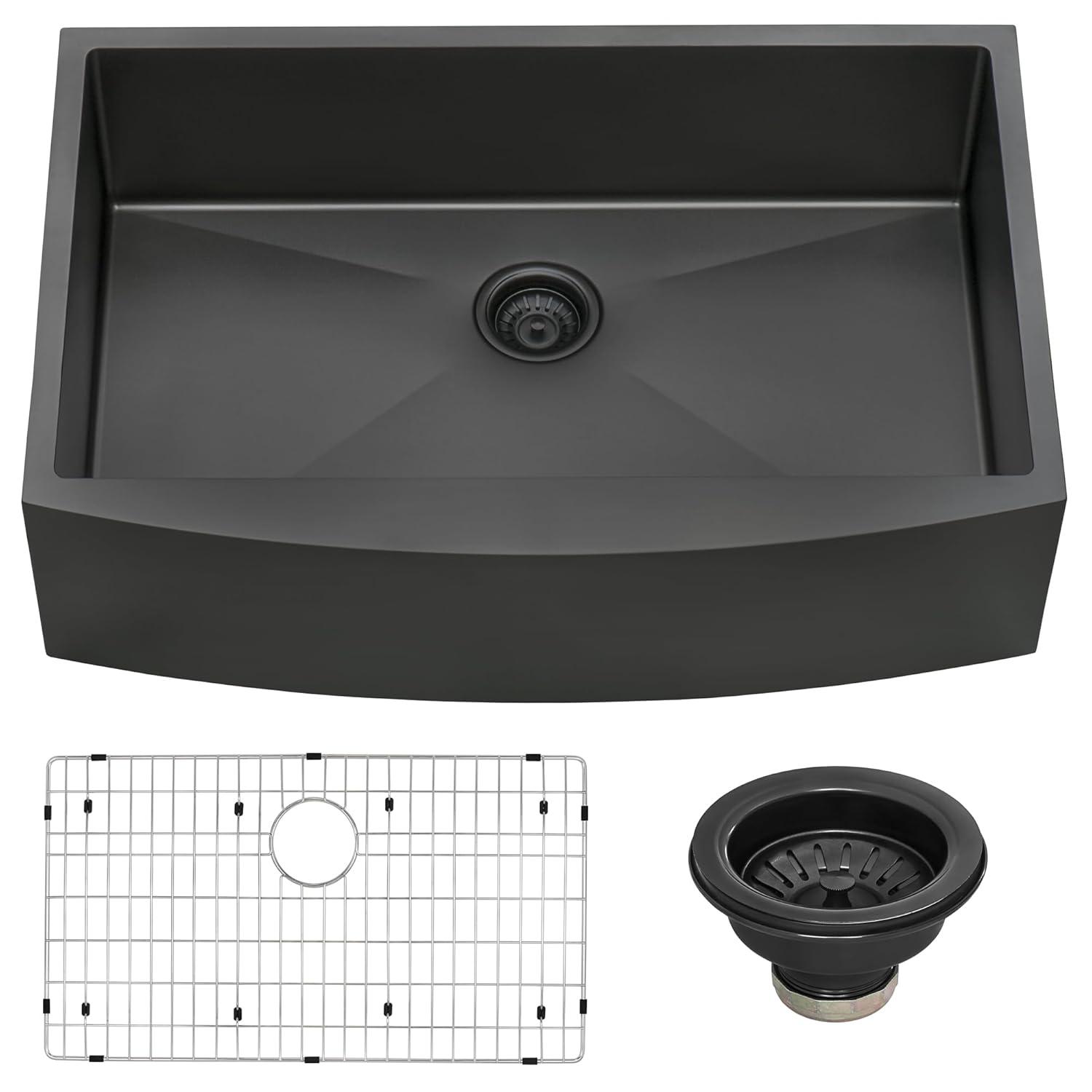 Ruvati 33-inch Apron-Front Farmhouse Kitchen Sink -Stainless Steel