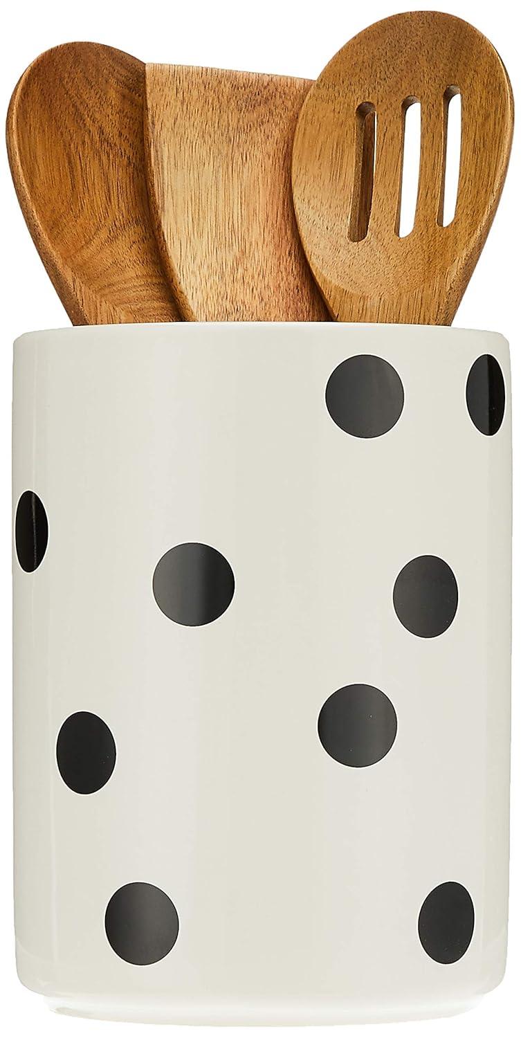 kate spade new york Kate Spade New York 4 Piece Cooking Utensil Set with Utensil Crock