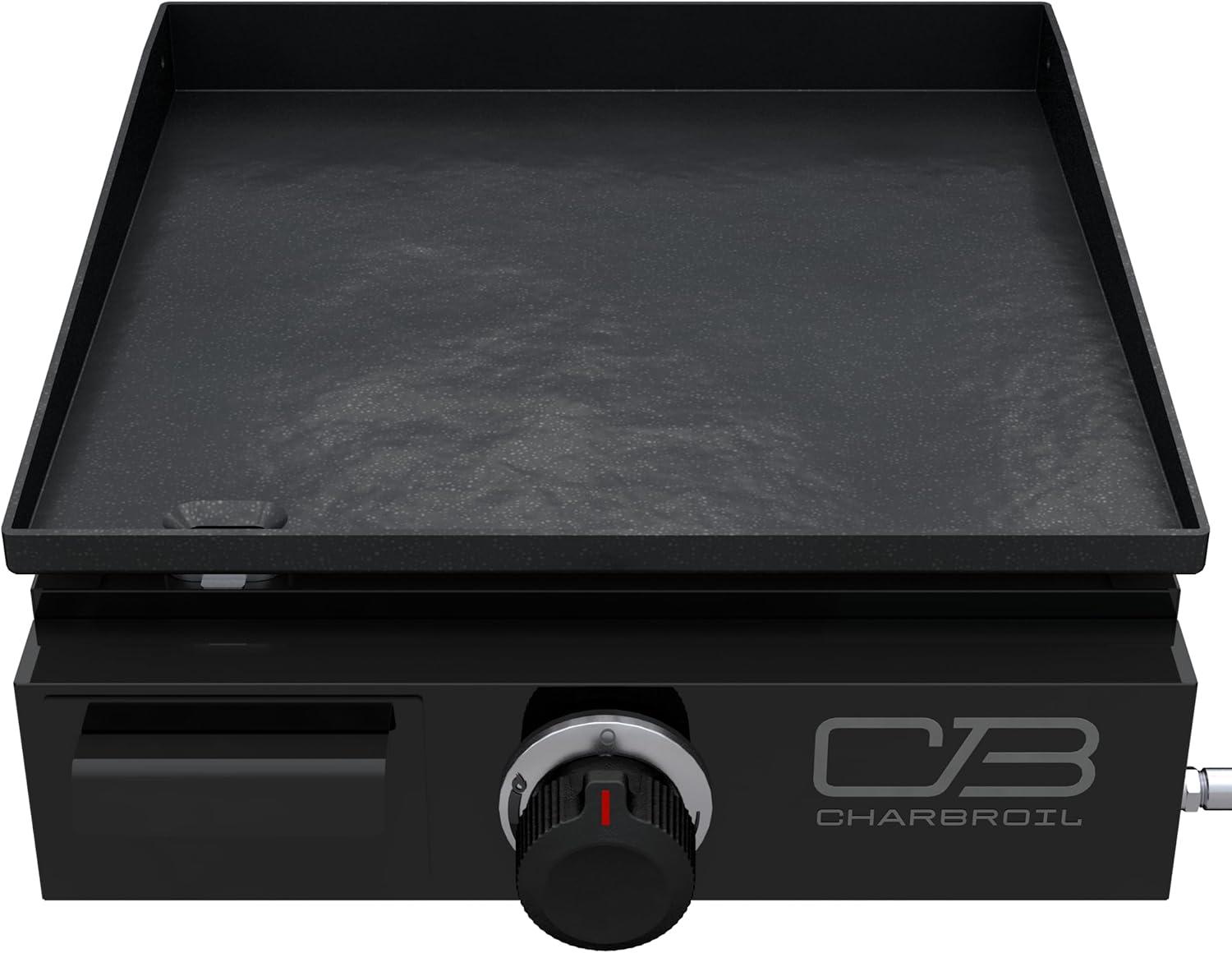 Charbroil Performance Series 17" Portable Flat Top Gas Griddle, Black