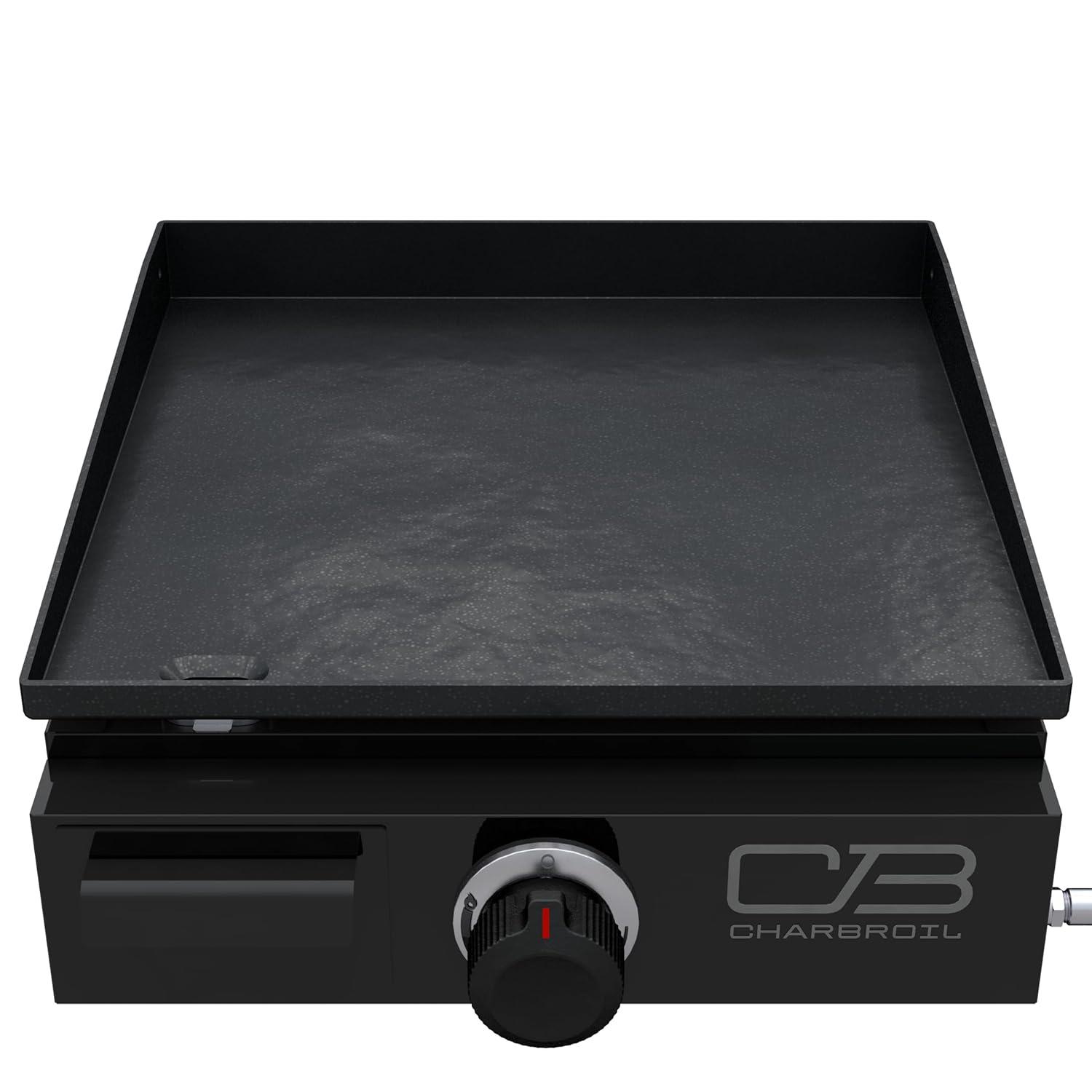Charbroil Performance Series 17" Portable Flat Top Gas Griddle, Black
