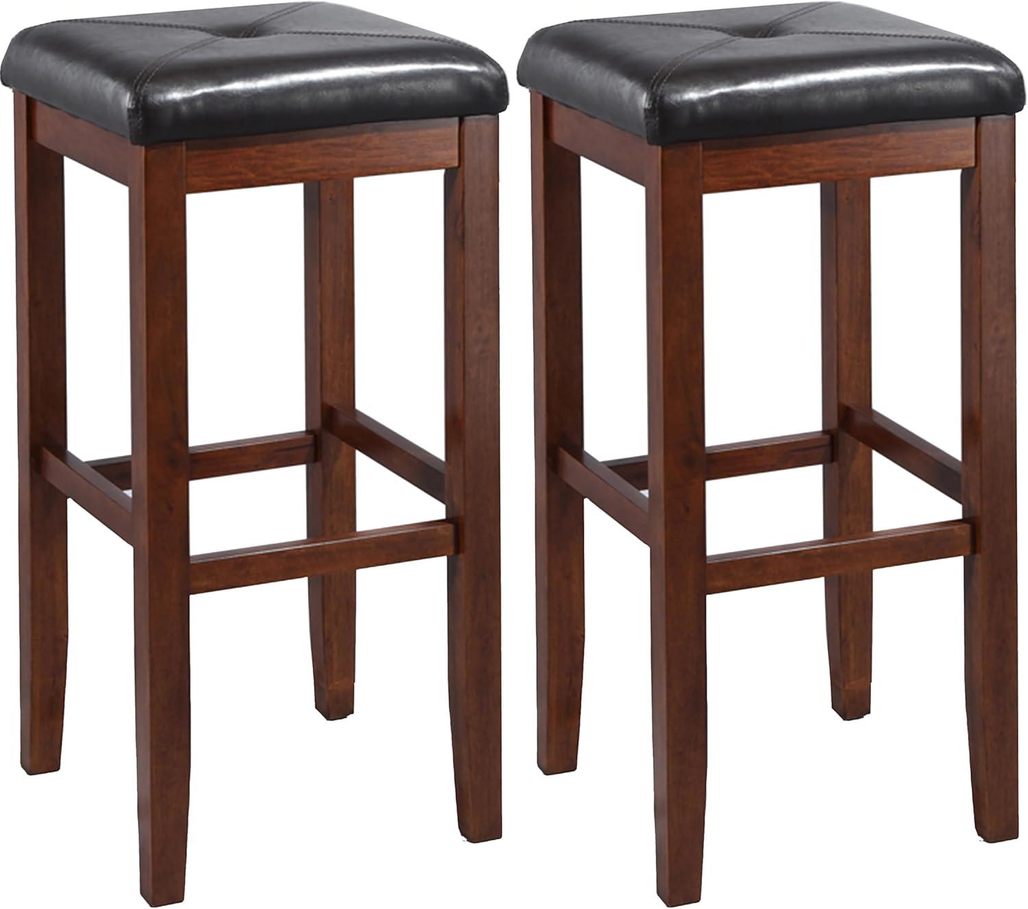 Set of 2 29" Square Seat Barstools - Crosley