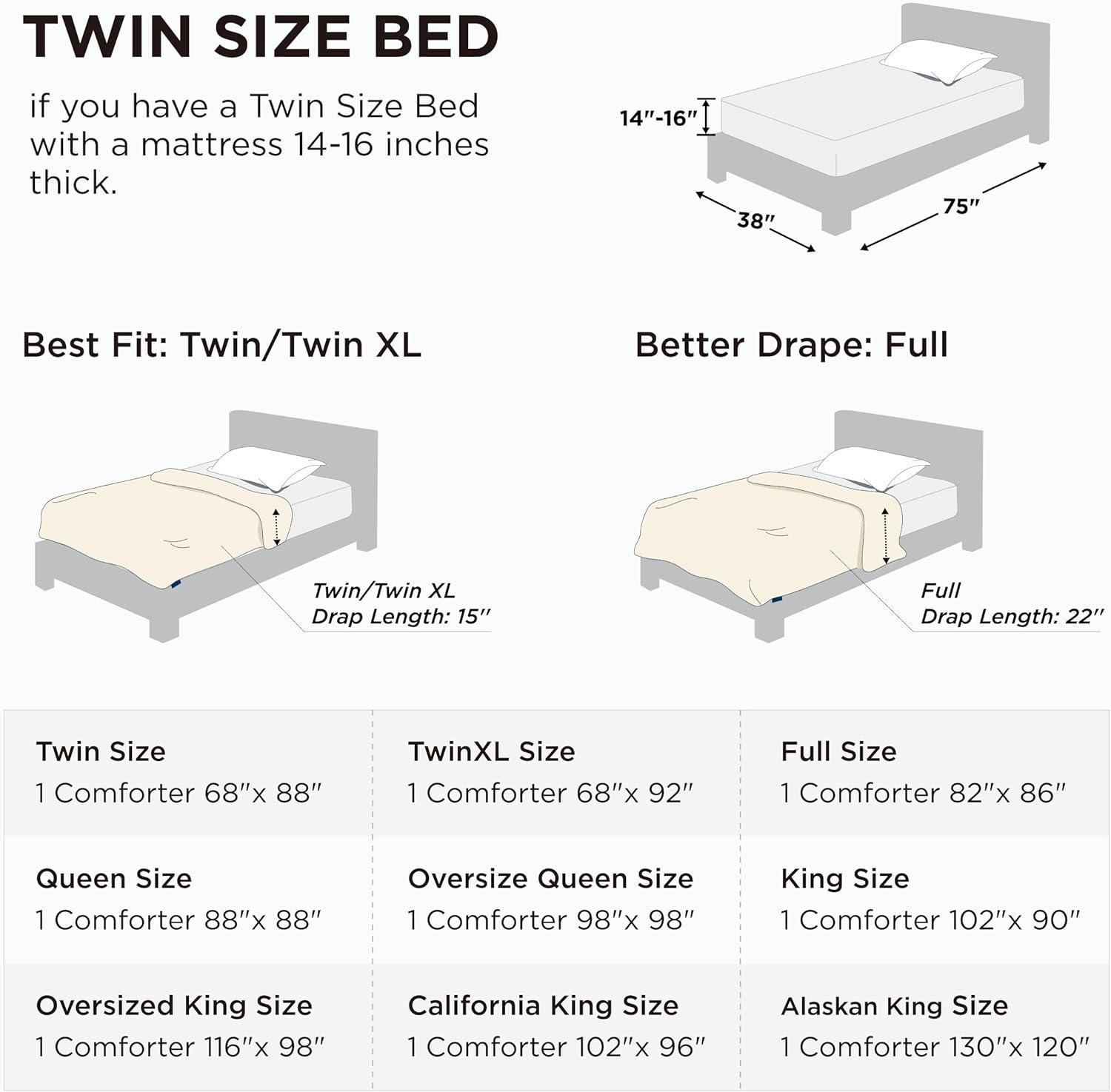 Bedsure Comforter Duvet Insert - Quilted Comforters Queen Size, All Season Duvet, GentleSoft Down Alternative Bedding, with 8 Tabs, Gifts for Women/Men, Black, Queen 88 x 88 Inches