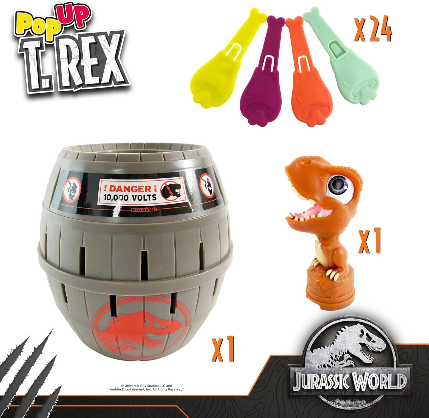 Jurassic World Pop Up T-Rex, Dinosaur Game for Kids, Family Game