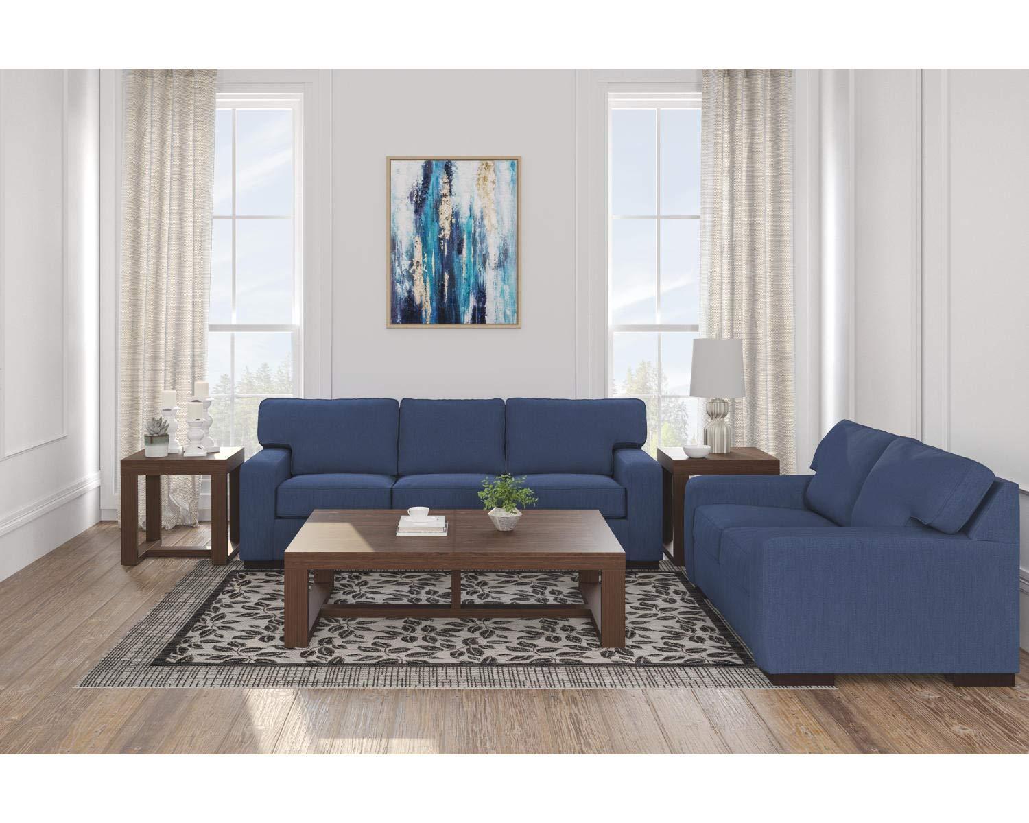Signature Design by Ashley Contemporary Watson Sofa/Console Table  Dark Brown