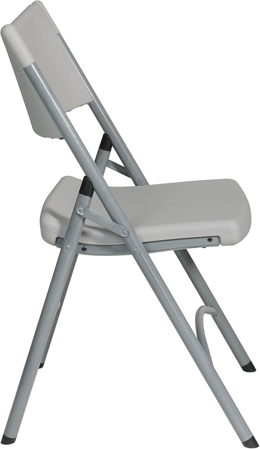 Parkside White Resin Lightweight Folding Chair, 4-Pack