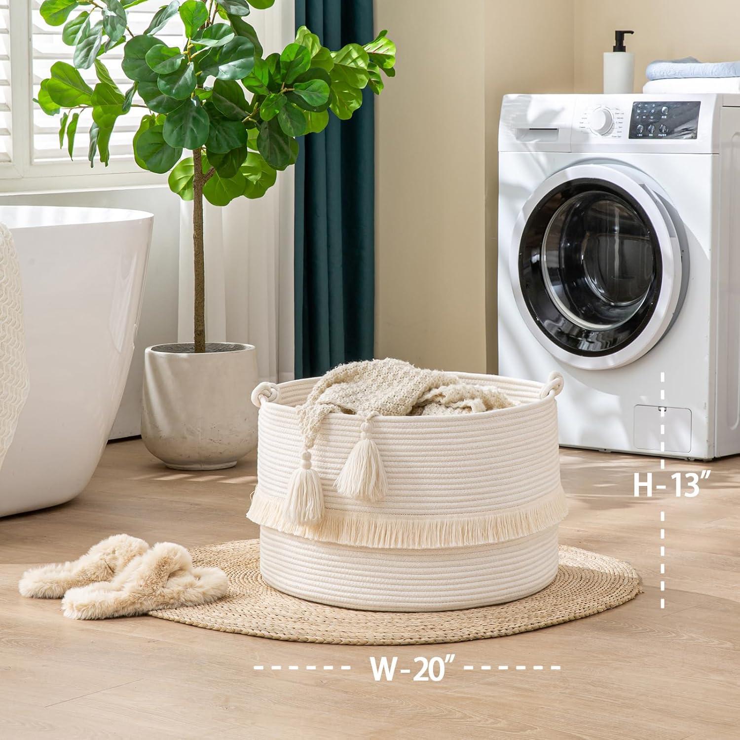 Beachcrest Home™ Fabric Laundry Basket