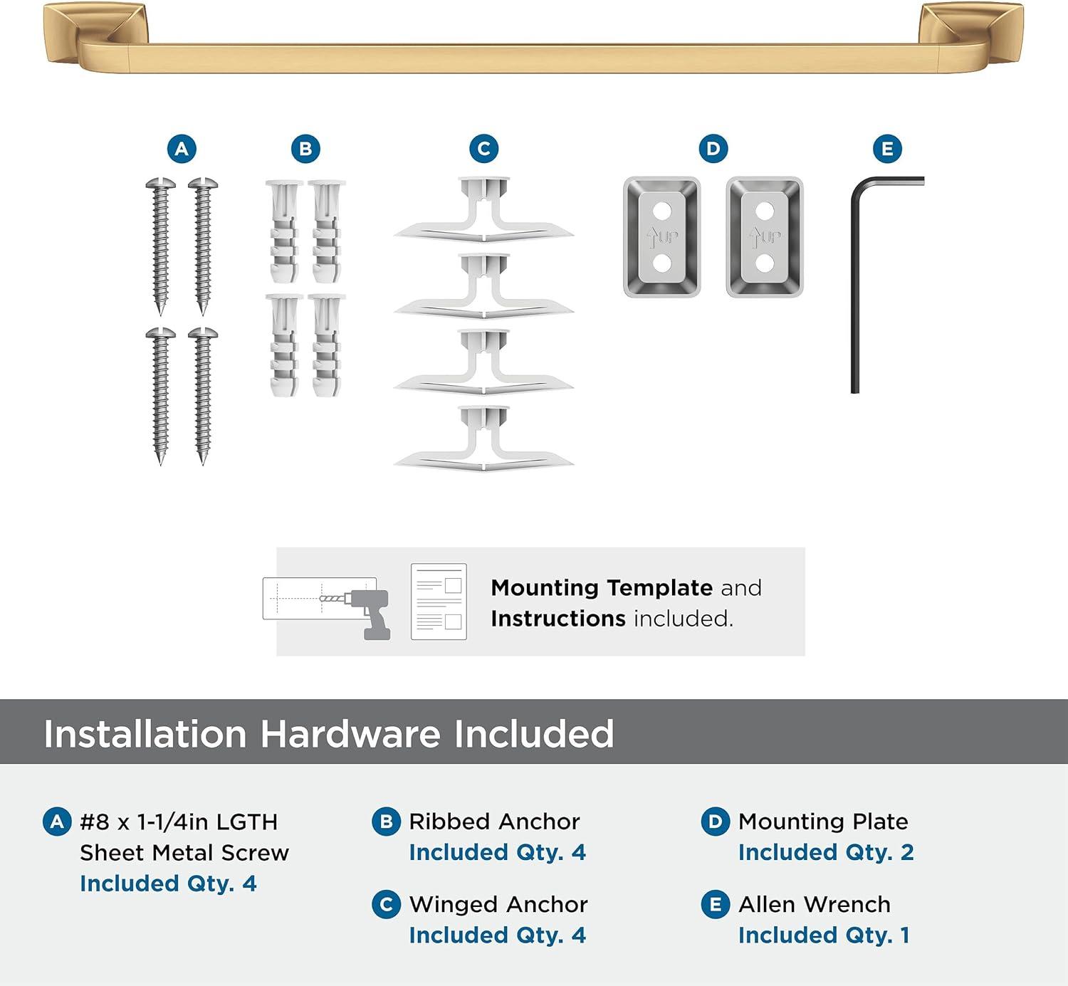 Amerock Highland Ridge Champagne Bronze 24 inch (610mm) Towel Bar