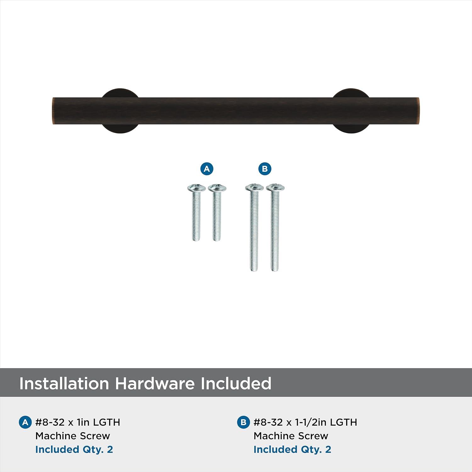 Amerock Radius 3-3/4 inch (96mm) Center-to-Center Oil-Rubbed Bronze Cabinet Pull