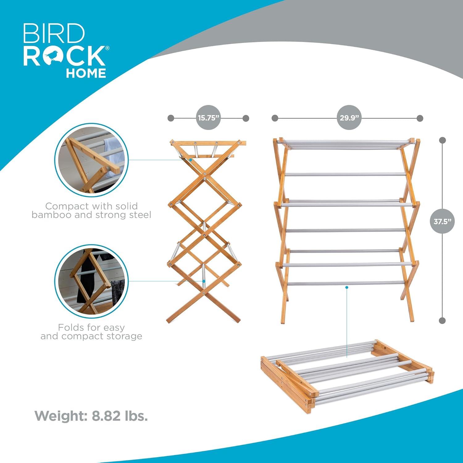 Bamboo Foldable Accordion Drying Rack