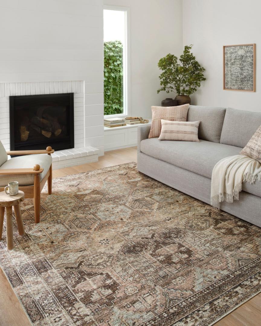 Billie Rug by Amber Lewis x Loloi - Clay and Sage / 7'6" x 9'6"