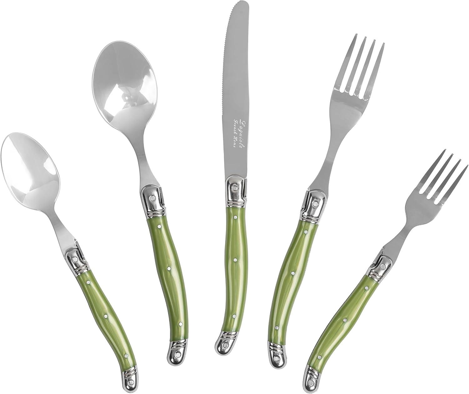 French Home French Home Laguiole 20 Piece Stainless Steel Flatware Set, Service for 4