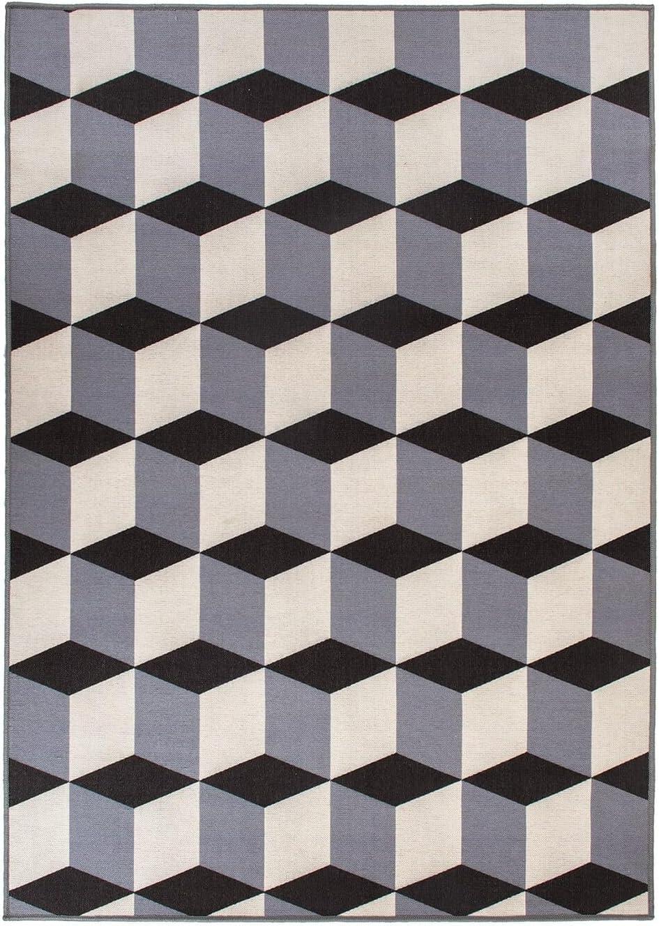 World Rug Gallery Contemporary Geometric Flatweave Indoor/Outdoor Area Rug