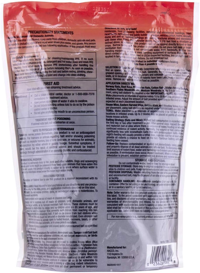 CyKill 4 lb Green Bromethalin Rodenticide Blocks