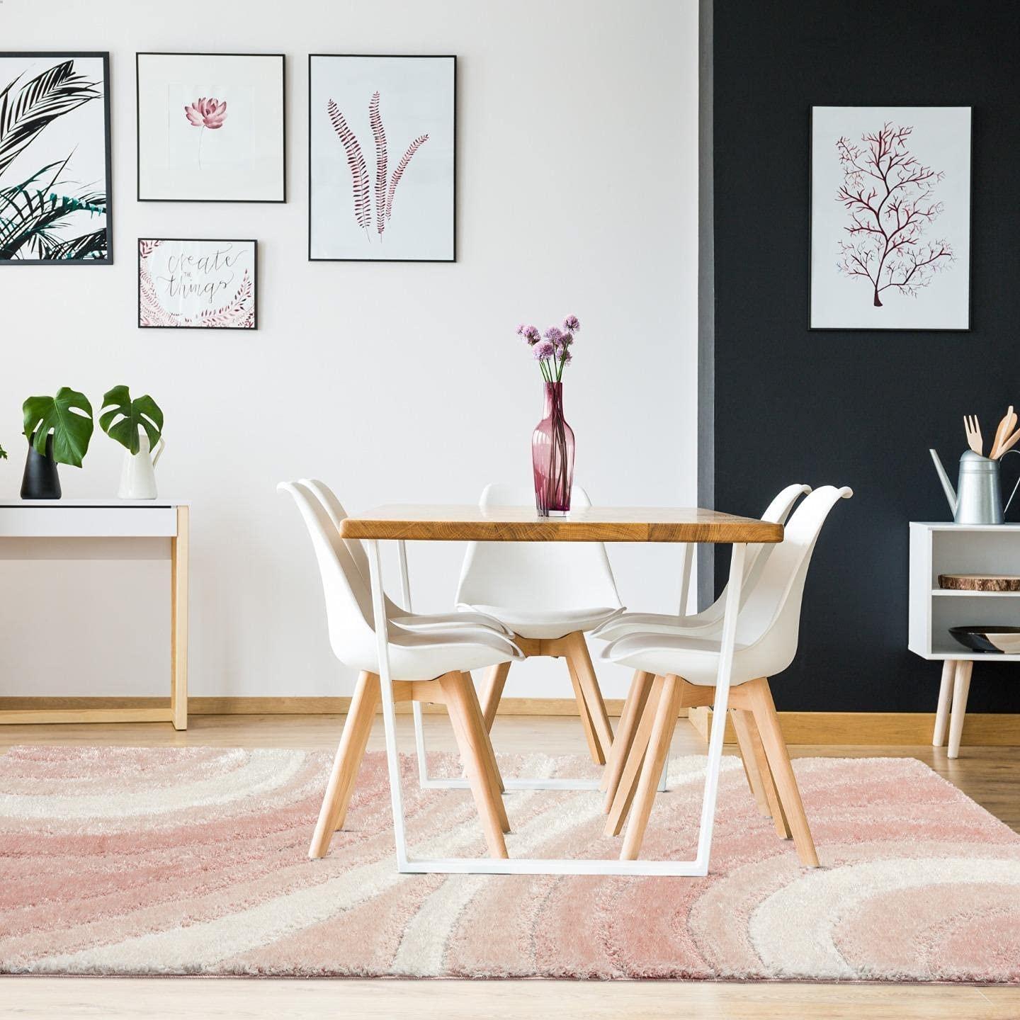 Luxe Weavers Modern Shag Geometric Area Rug, Gray 5x7