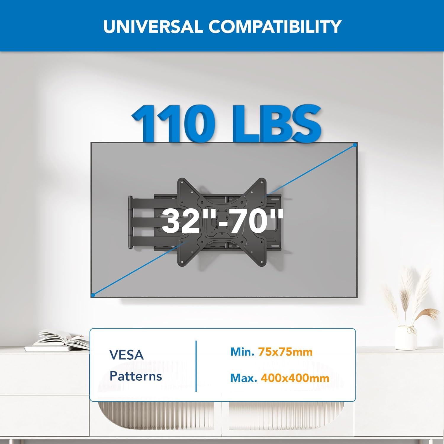 Mount-It Full Motion Extended Corner Long Arm TV Wall Mount |  40" Extra Long Reach Extension & Reviews | Wayfair