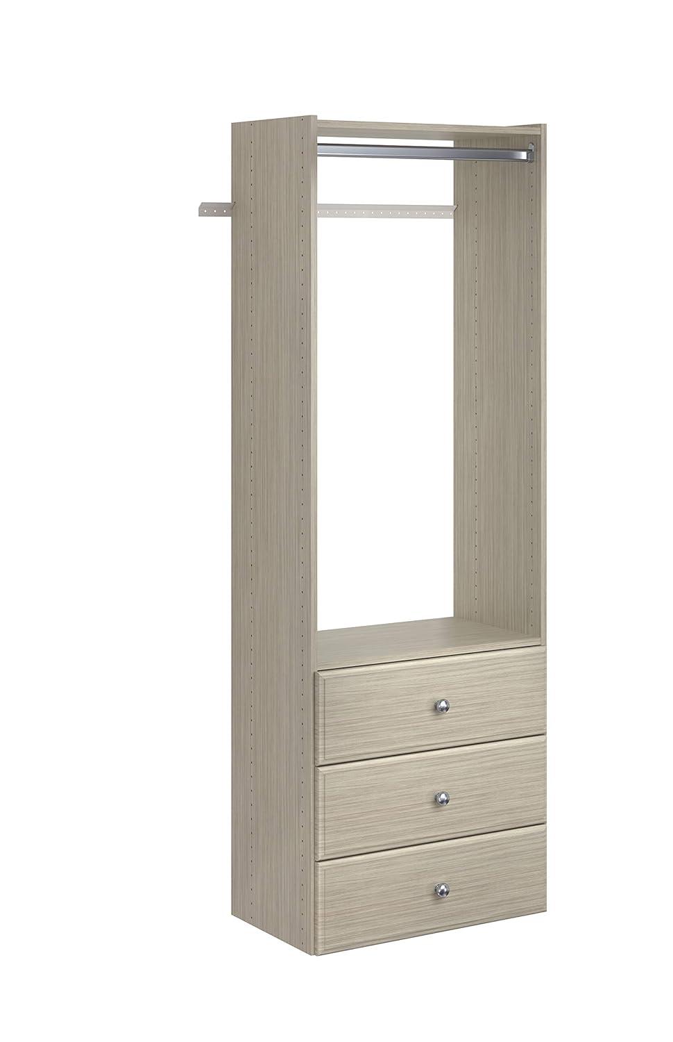 Easy Track Ph32 25-1/8" Wide Elite Closet Organizer System - Grey