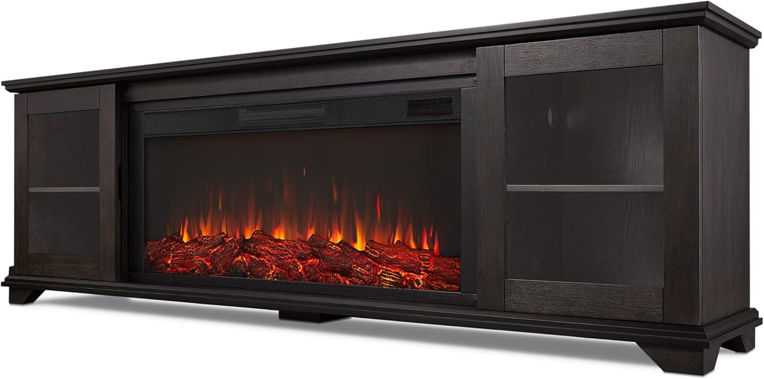 Real Flame Benjamin 81" Landscape TV Stand with Electric Fireplace by Real Flame