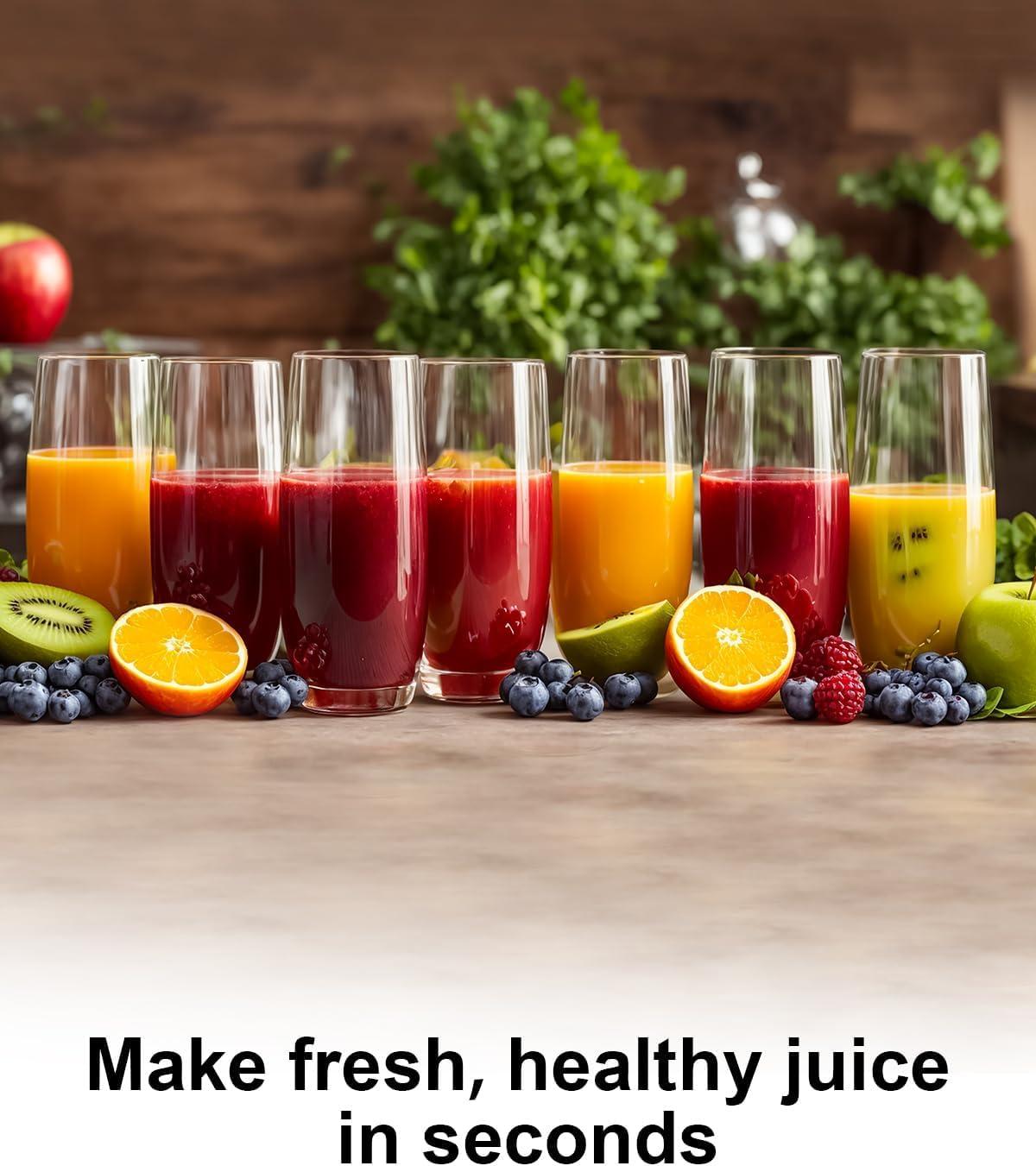 SiFENE 1000W Centrifugal Juicer Machine, 3.2" Wide Chute, Dual Speed, Easy Clean, BPA-Free, Silver