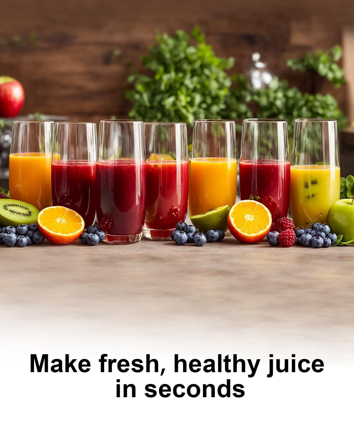 SiFENE 1000W Centrifugal Juicer Machine, 3.2" Wide Chute, Dual Speed, Easy Clean, BPA-Free, Silver