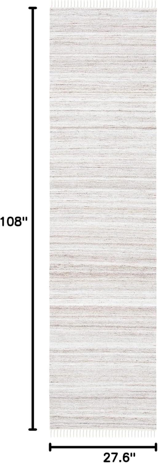 Kilim KLM551 Hand Loomed Runner Rug - Ivory/Brown - 2'3"x9' - Safavieh.