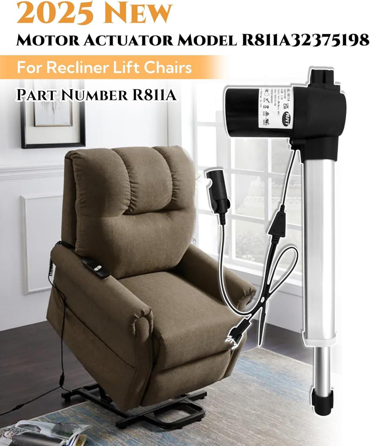 RMT R8112 Motor Linear Actuator for Power Recliner Lift Chair Electric Sofa