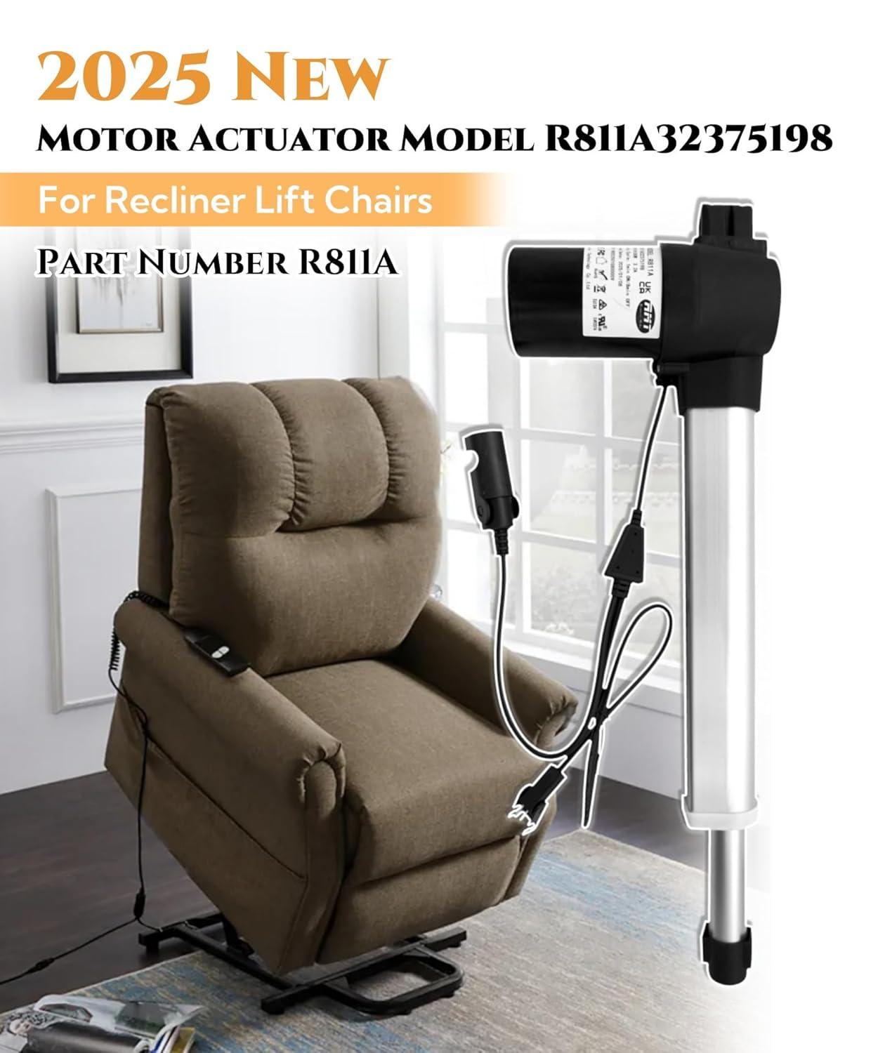 RMT R8112 Motor Linear Actuator for Power Recliner Lift Chair Electric Sofa