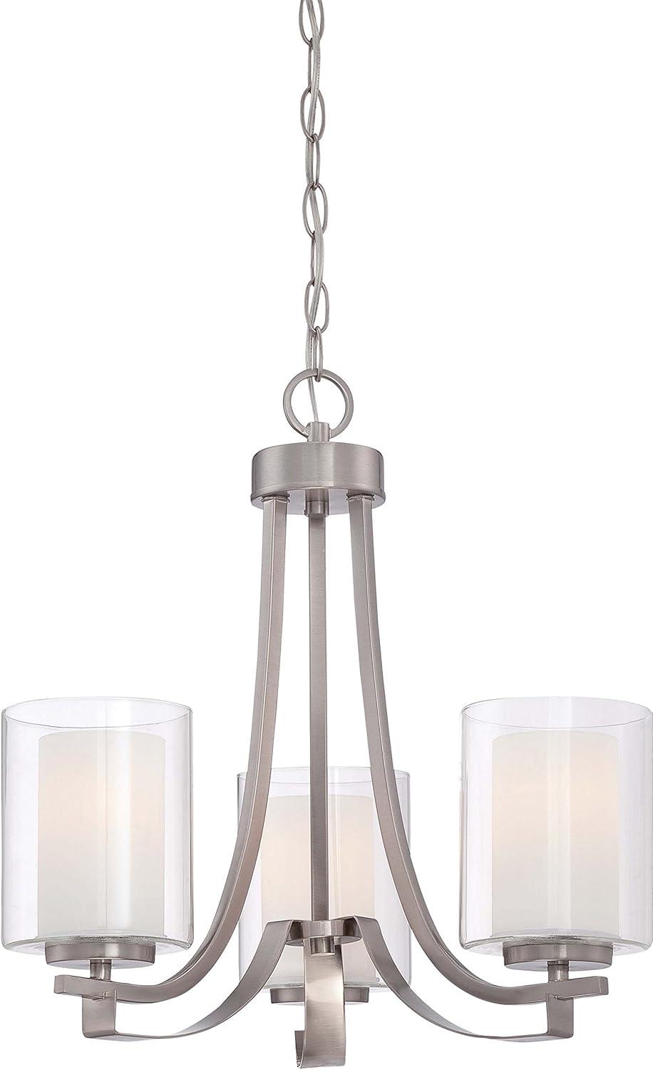 Minka Lavery 4103-84 Parsons Studio 3 Light Chandelier in Brushed Nickel