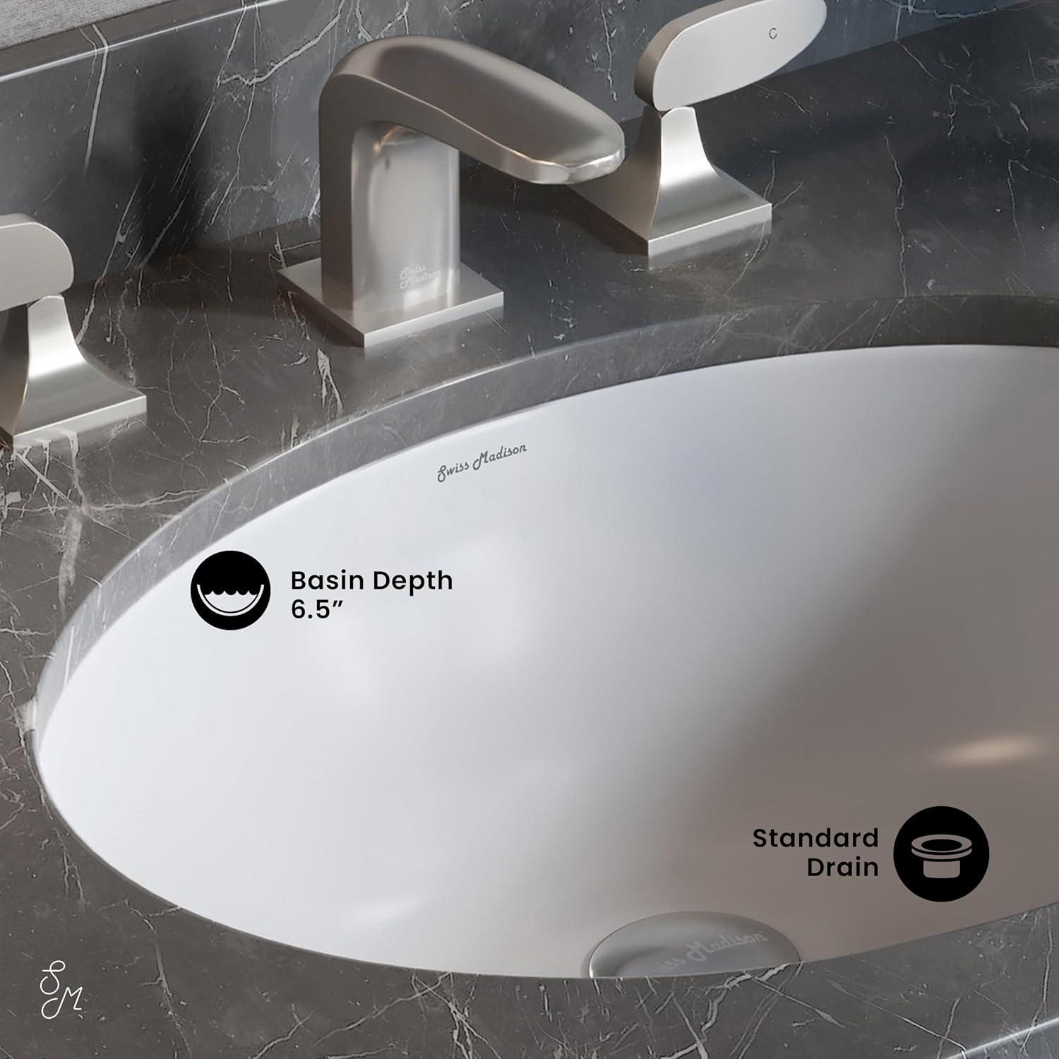 Monaco 19 Oval Under-Mount Bathroom Sink