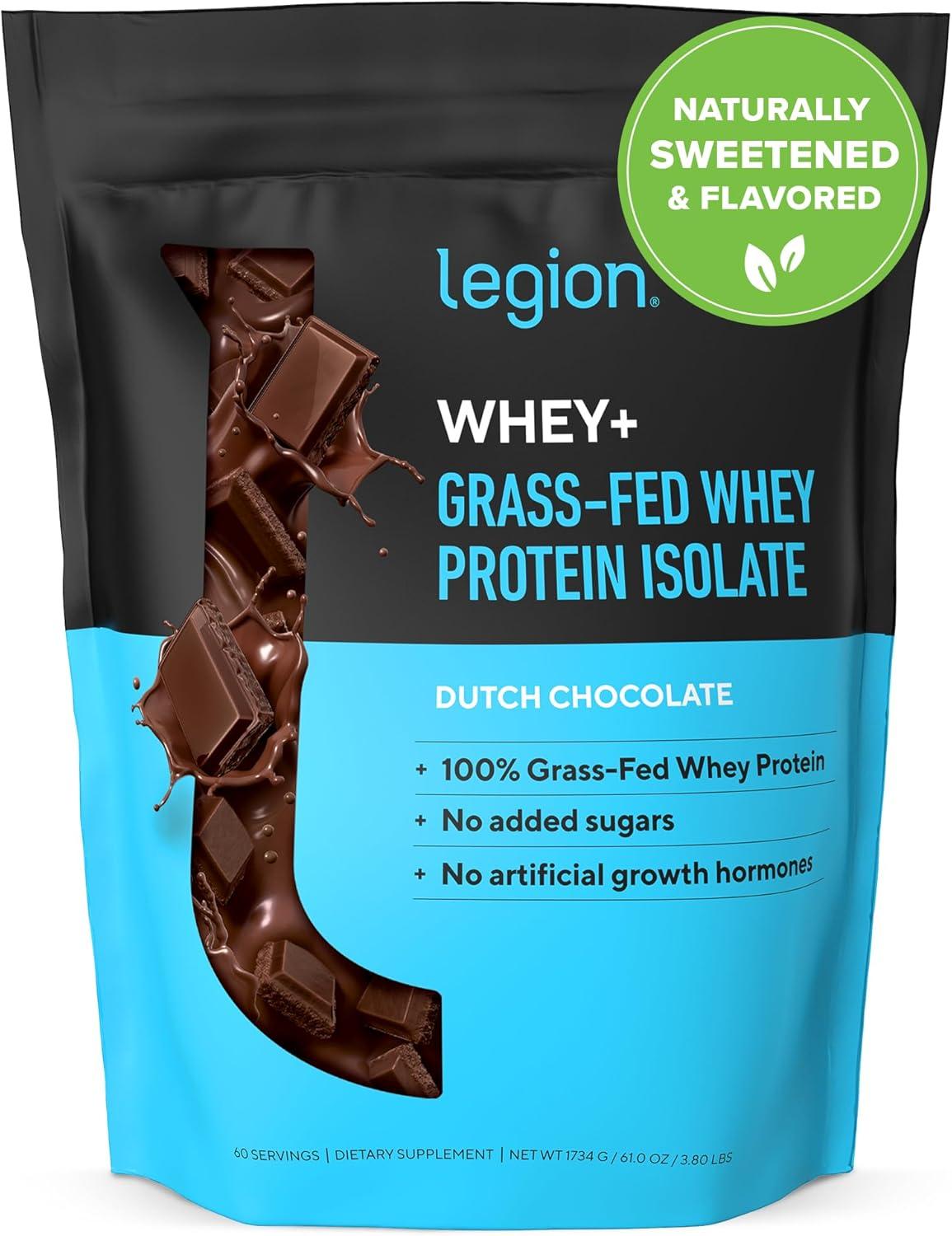 Legion Whey+ Whey Isolate Protein Powder, Chocolate Peanut Butter, 74 Servings