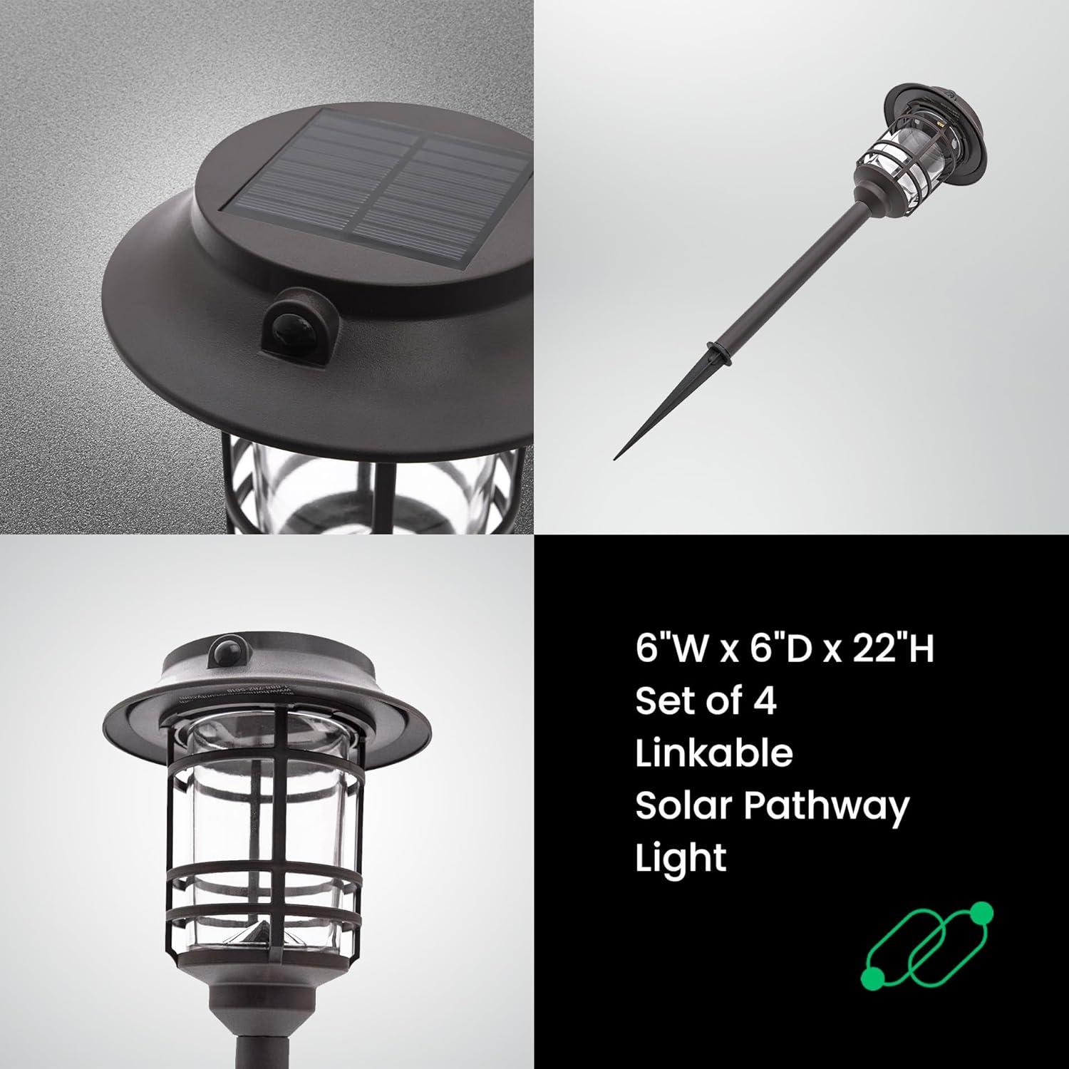 Low Voltage Solar Powered Integrated LED Pathway Light