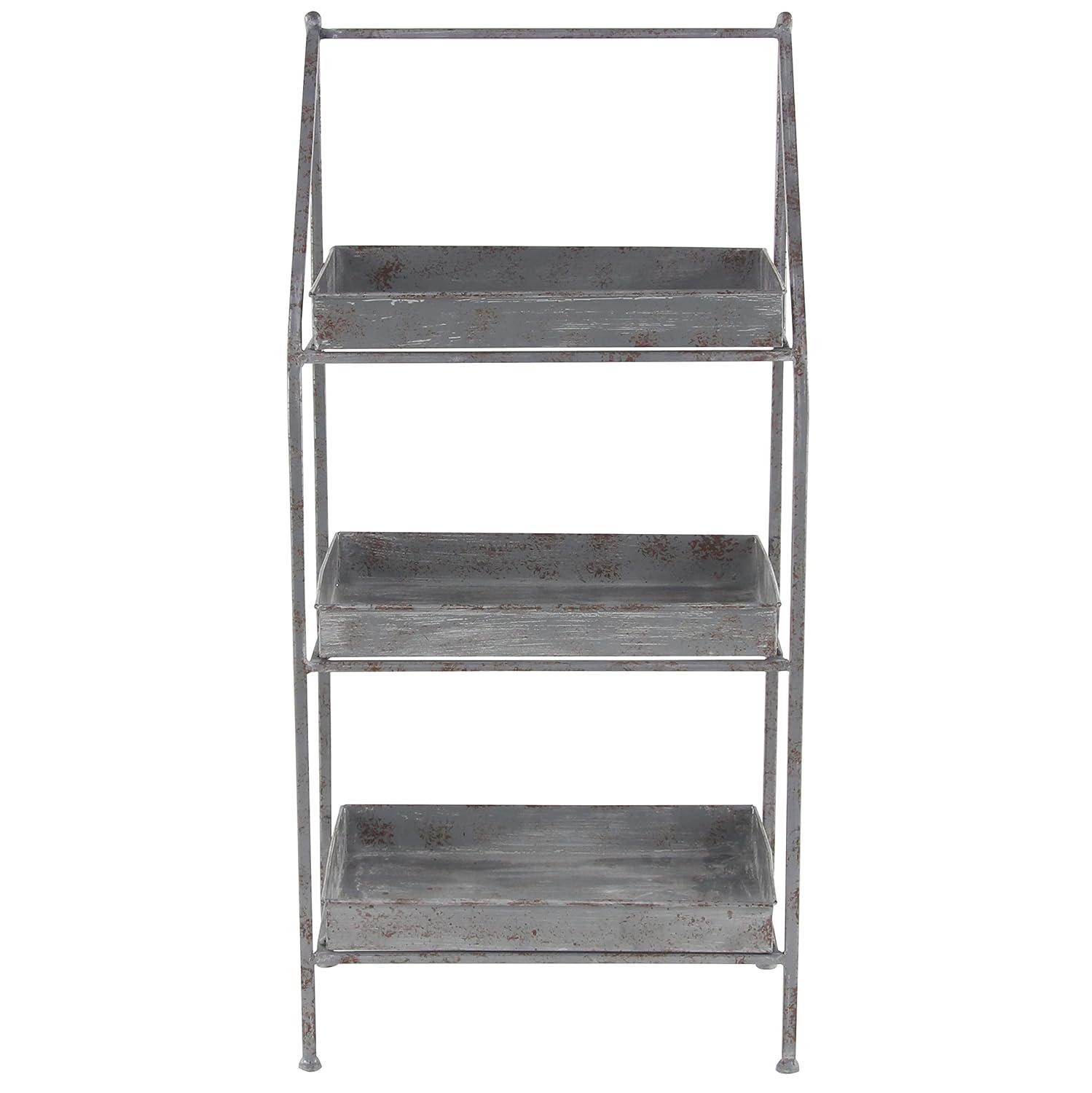 Deco 79 Plantstand, 11" W x 39" H, Gray