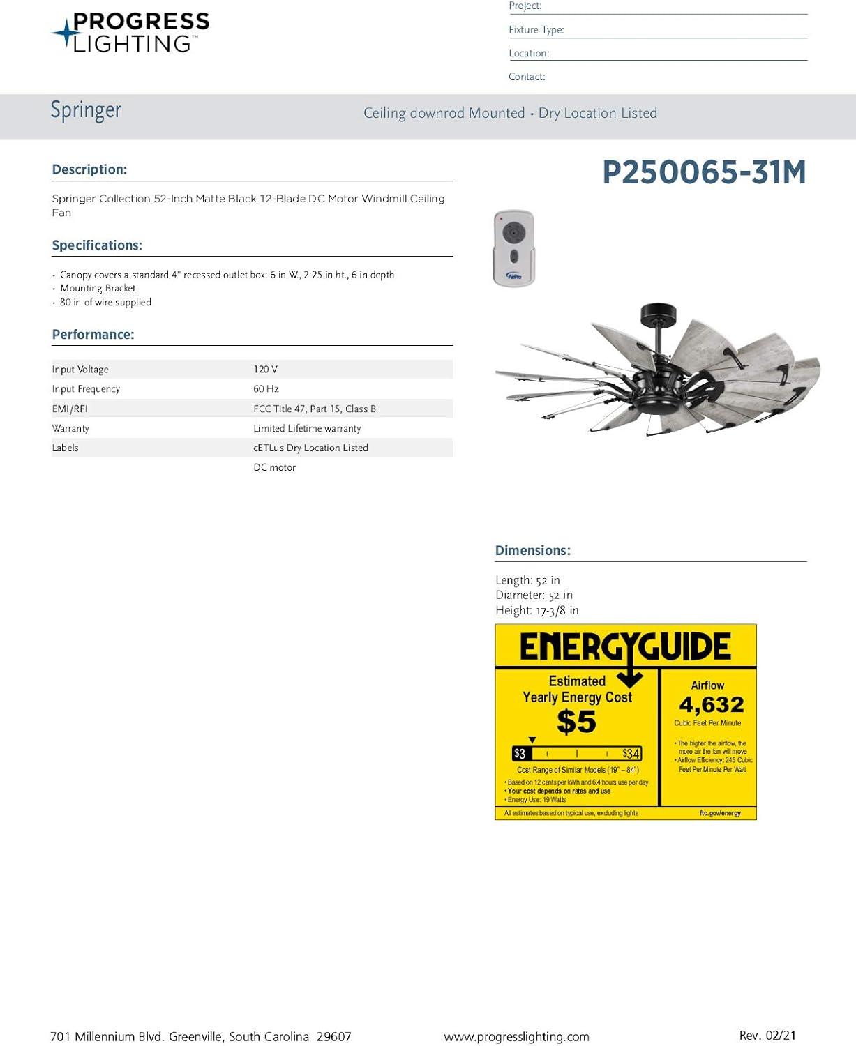 52'' Ceiling Fan