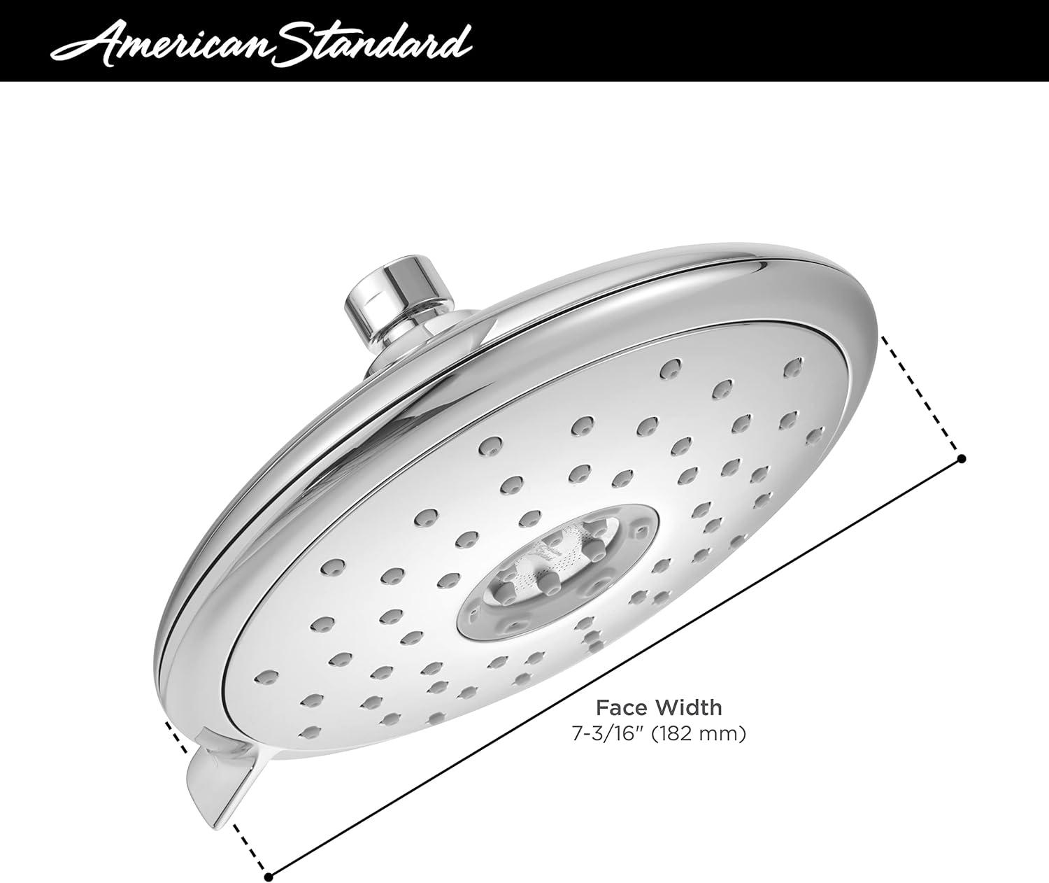 Matte Black 7-inch Adjustable 4-Function Wall Mounted Shower Head