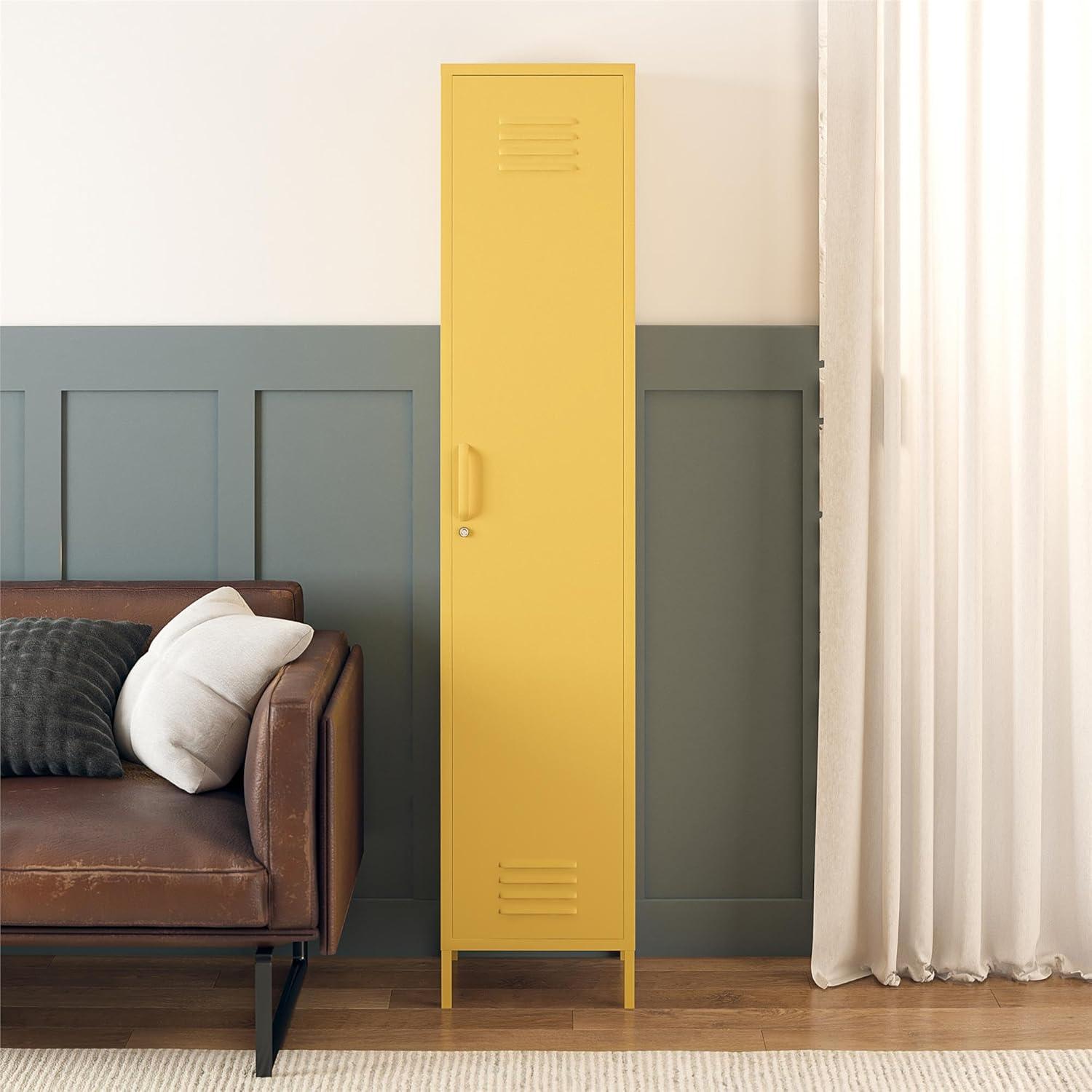 RealRooms Shadwick Single Metal Locker Storage Cabinet