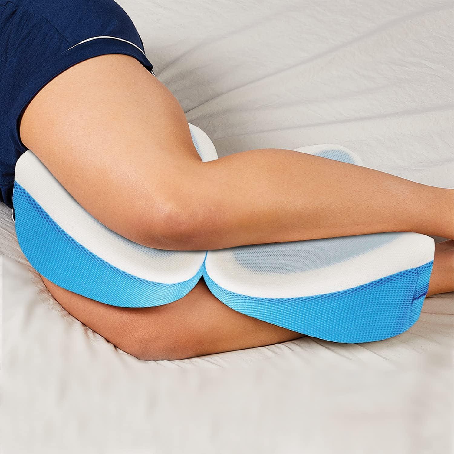 Contour Legacy Cool Side Sleeper Leg & Knee Wedge Pillow Cushion